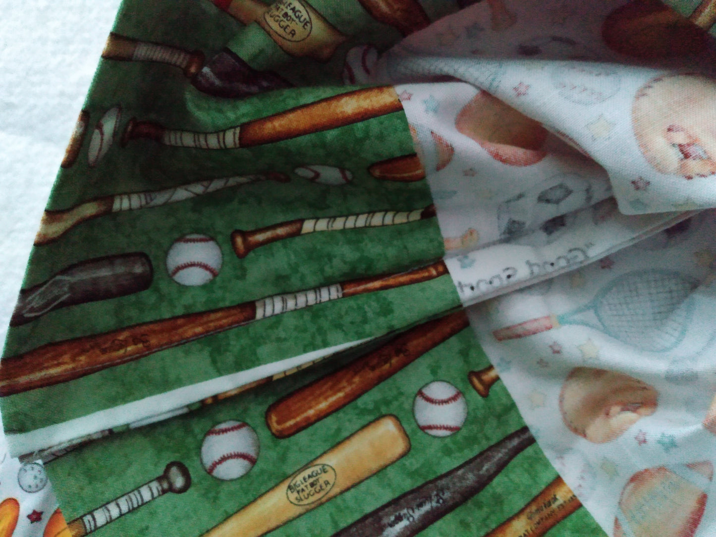 100% Cotton Pillowcase Sports Equipment Green Orange