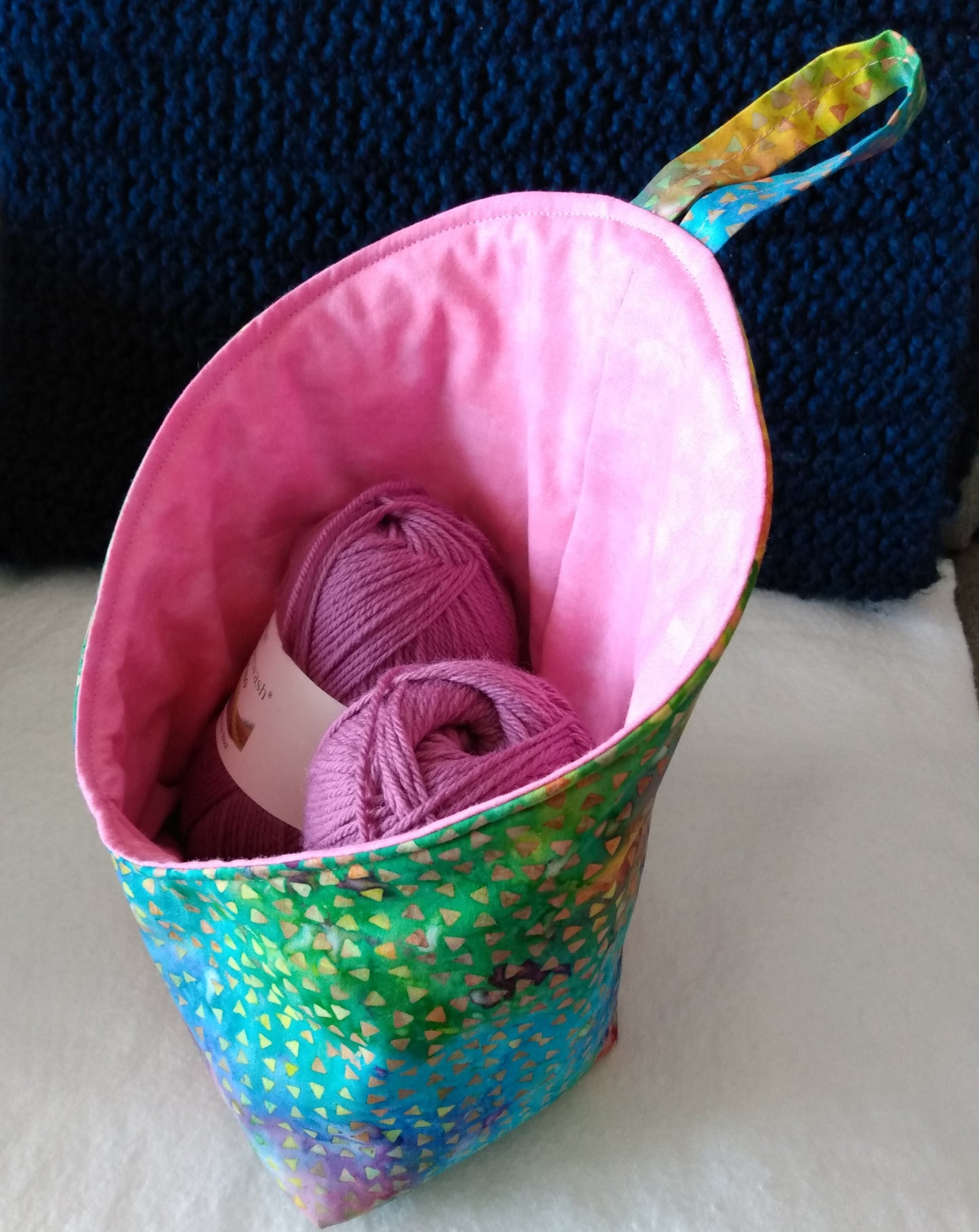 Hanging Basket Cotton Storage Pod Basket Multicolour Large