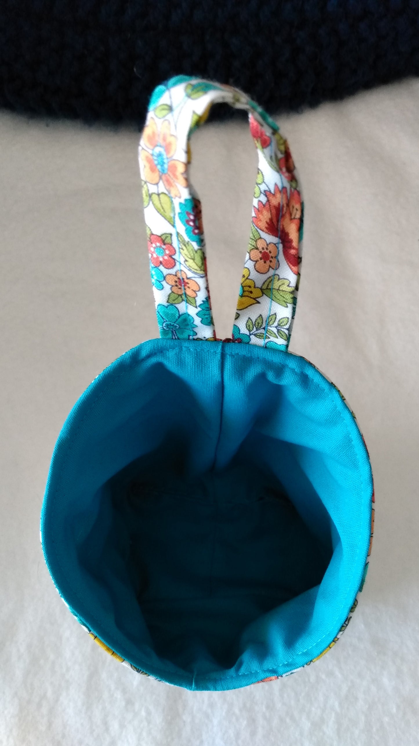 Hanging Basket Cotton Storage Pod Basket Liberty Print Small