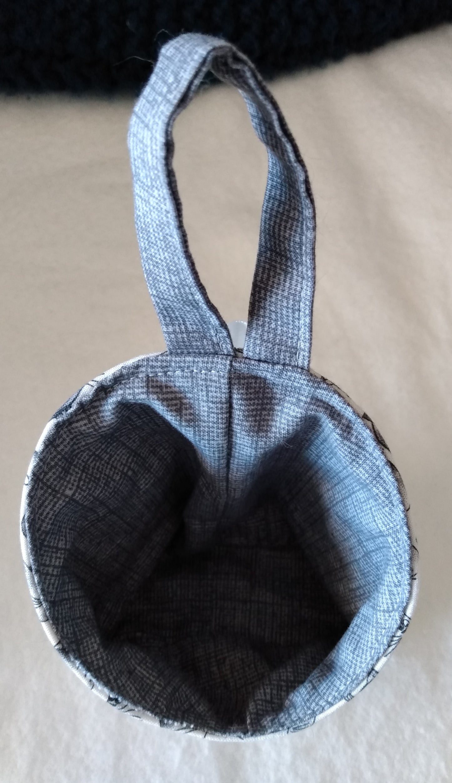 Hanging Basket Cotton Storage Pod Basket Cat Faces Small