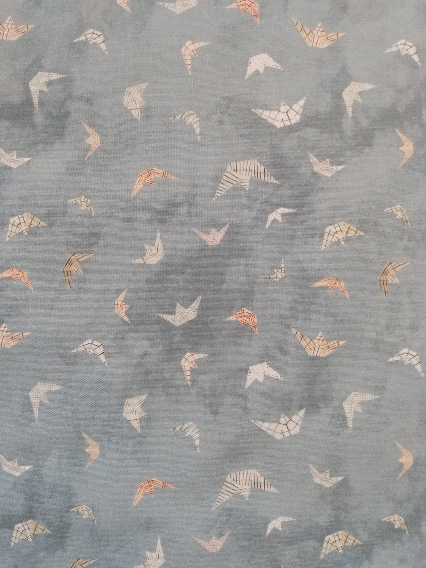 Cushion Cover Origami Boats on Grey Cotton