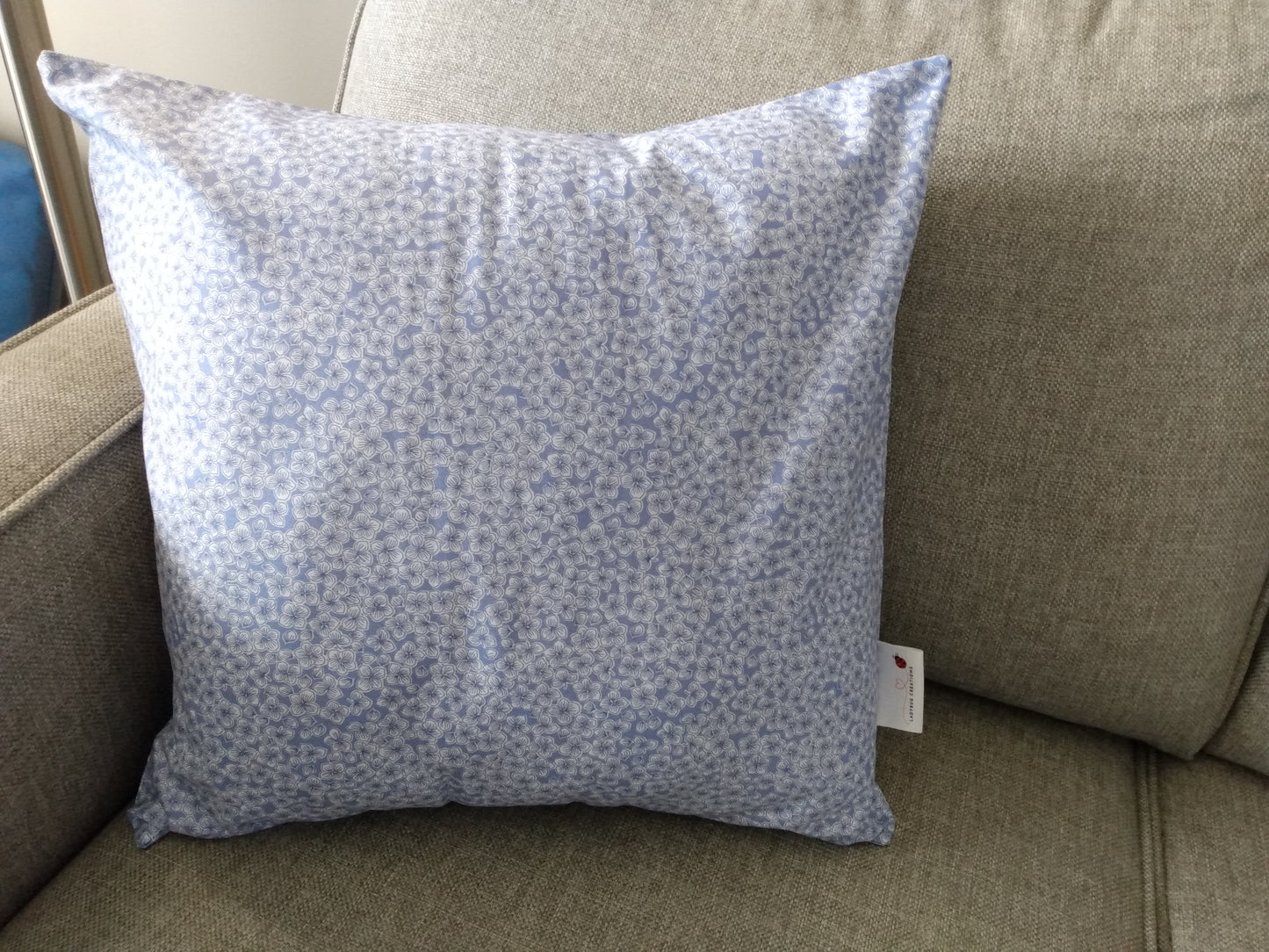 Cushion Cover Periwinkle Blue Cotton