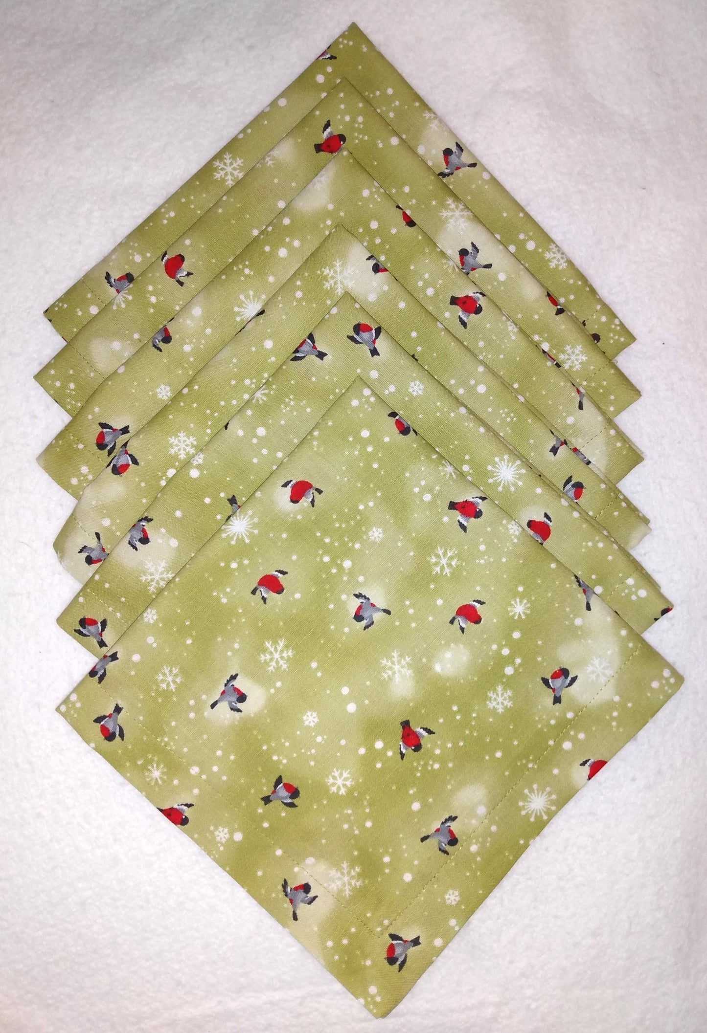 Napkins 100% Cotton Robins Green