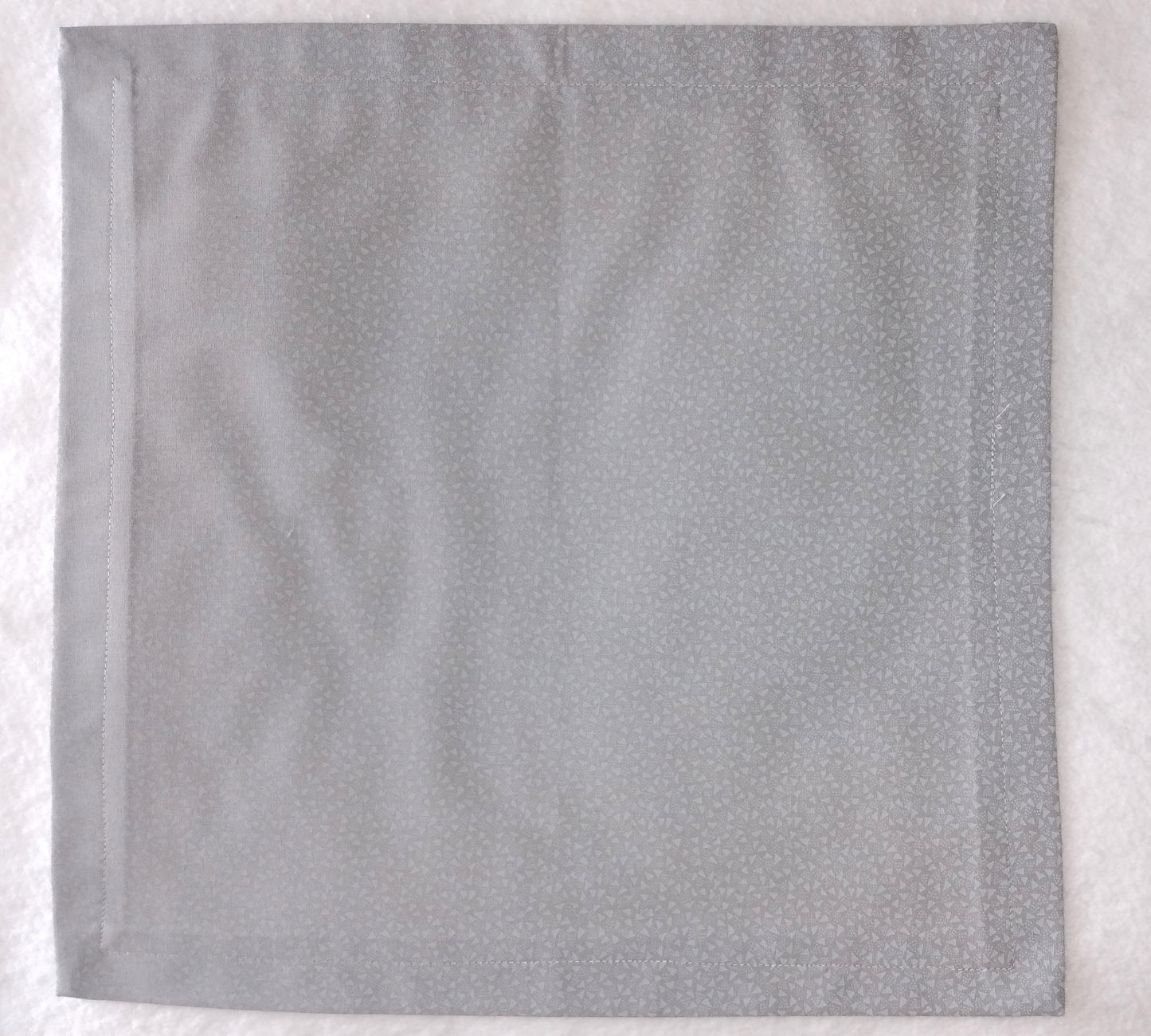 Napkins 100% Organic Cotton Grey on Grey Lunch