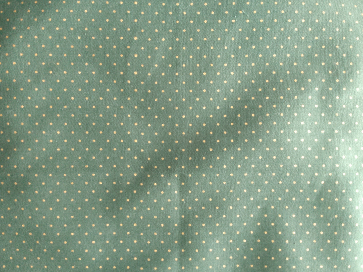 Napkins 100% Cotton Green Gold Dots