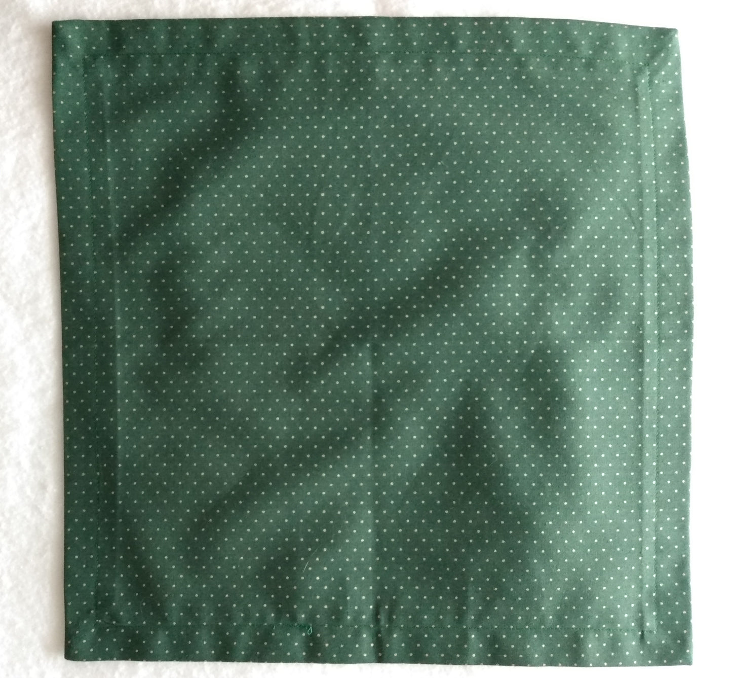 Napkins 100% Cotton Green Gold Dots