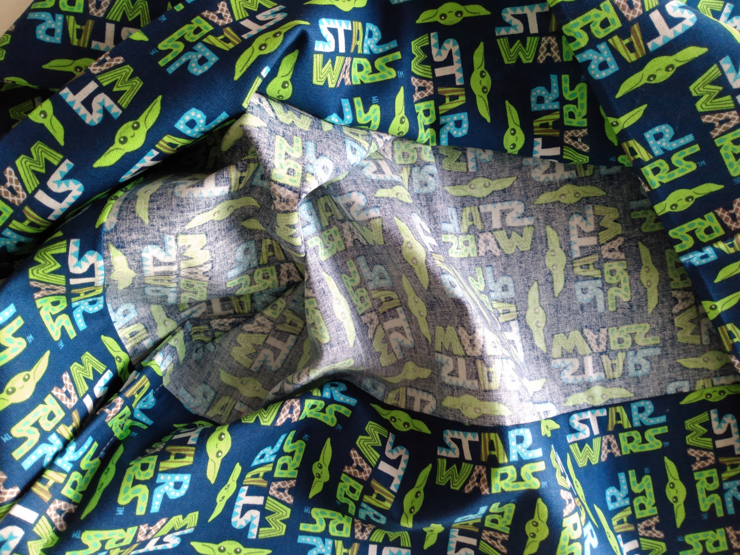 100% Cotton Pillowcase Star Wars Mandalorian Blue