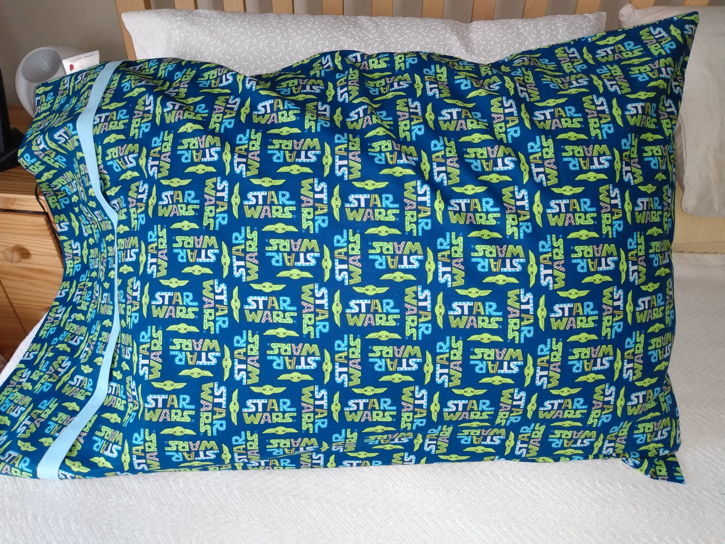 100% Cotton Pillowcase Star Wars Mandalorian Blue