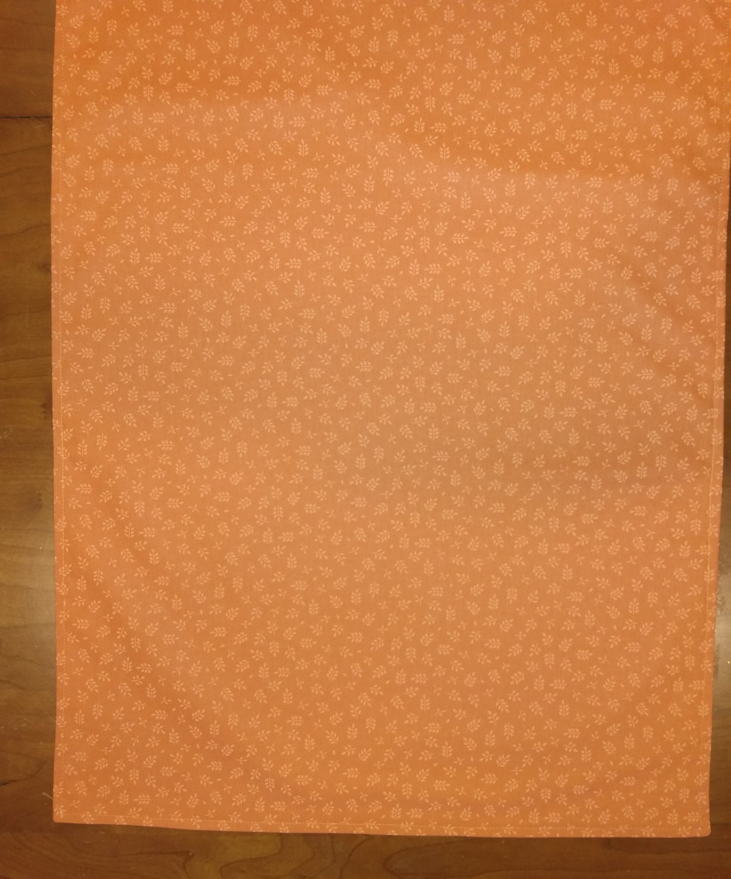 Table Runner 100% Cotton Orange Leaves