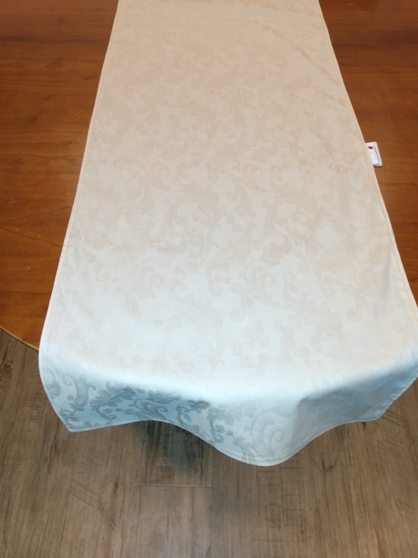 Table Runner Reversible 100% Cotton Blue Bronze Mid-century Modern