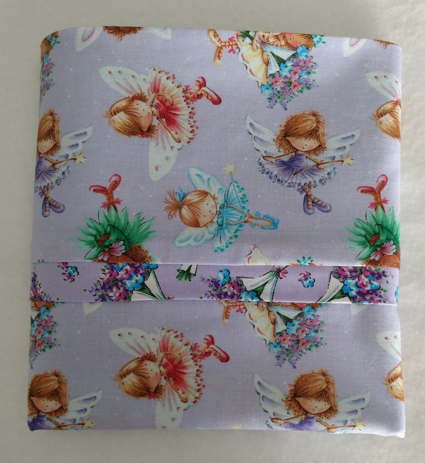 100% Cotton Pillowcase Fairies Pink Purple Green Blue