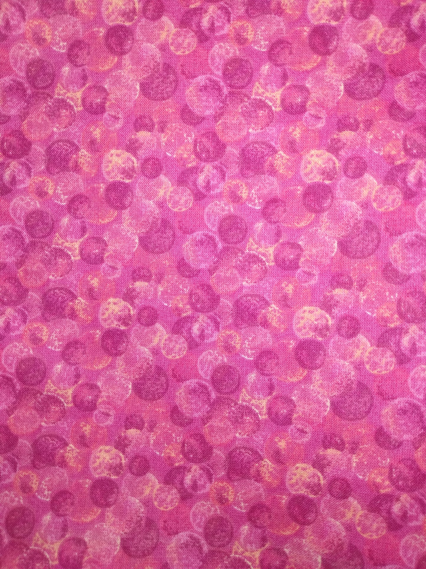 Lunch Bag Pink Bubbles Cotton