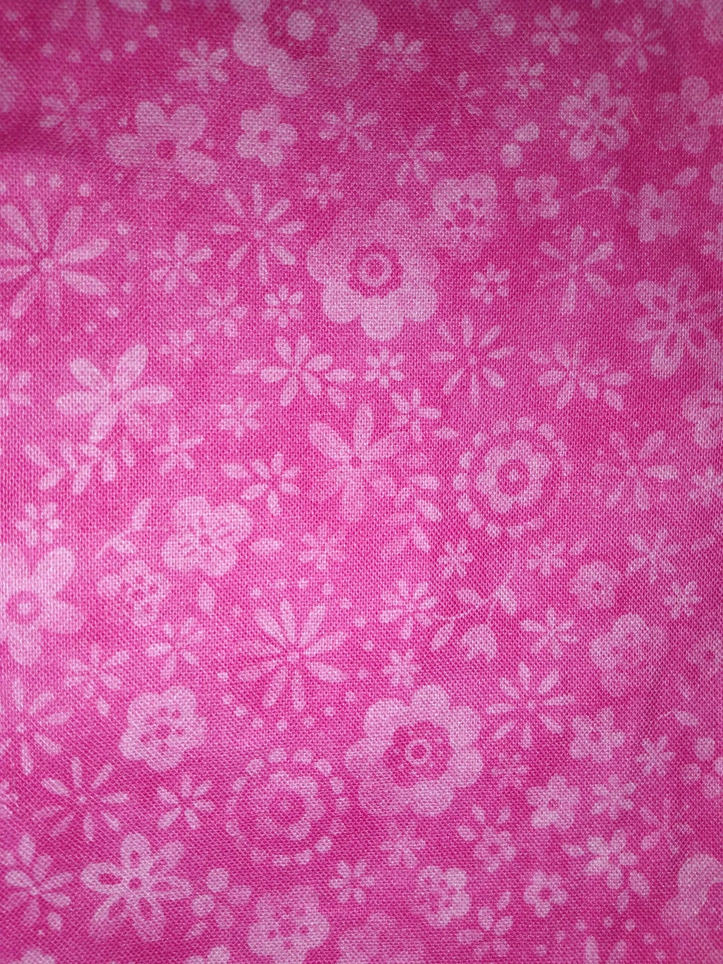 Lunch Bag Pink Floral Batik Cotton