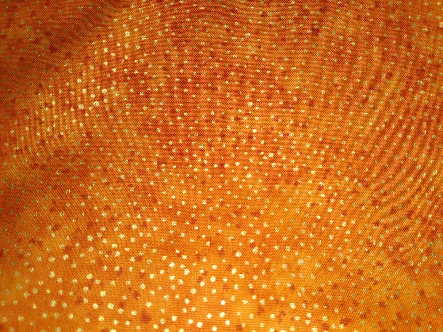 Lunch Bag Cotton Bronze with Gold Dots