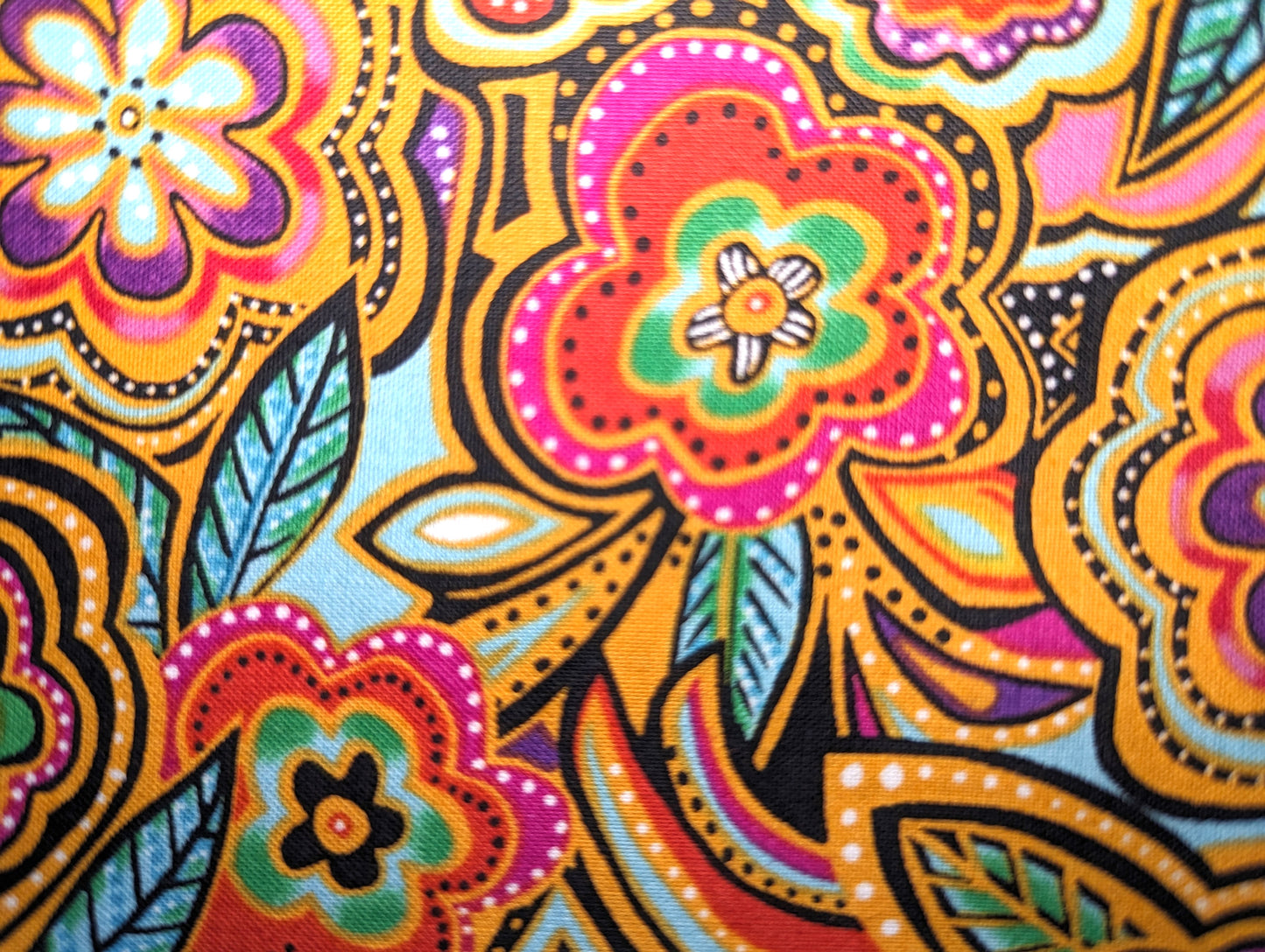 Napkins 100% Cotton Laurel Burch Rust Orange Paisley Floral