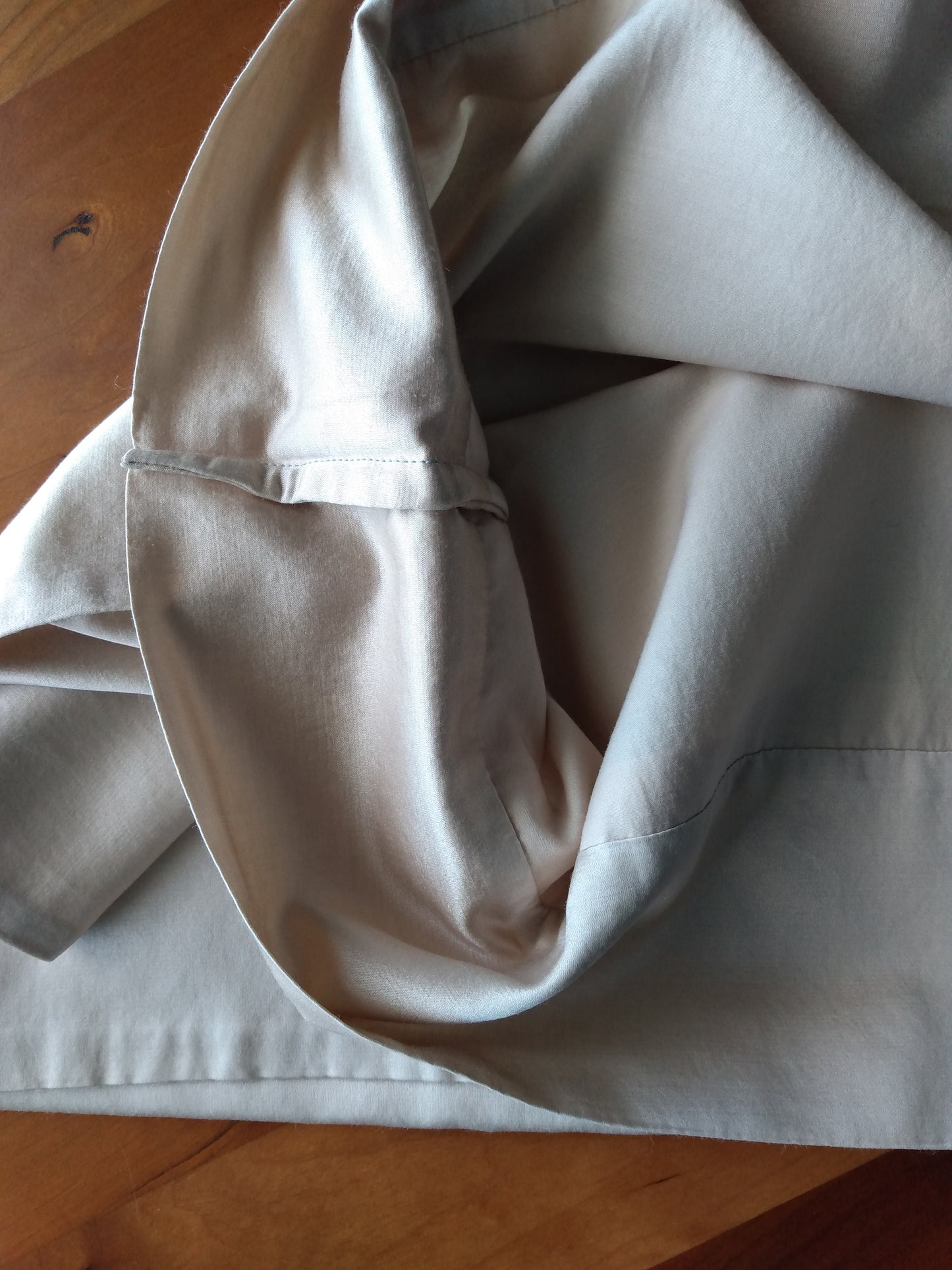 50% Cotton/ 50% Silk Pillowcase Cream Light Pink