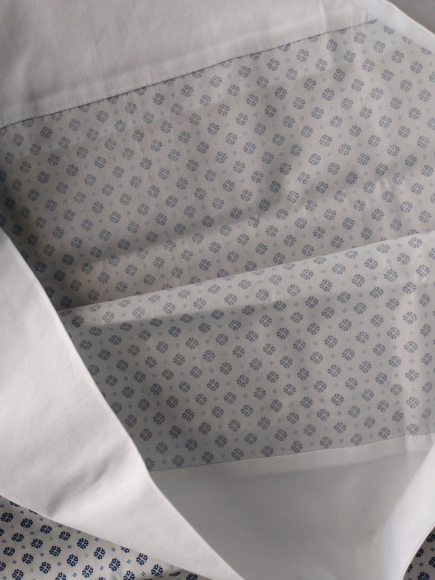 100% Cotton Pillowcase Navy Blue White