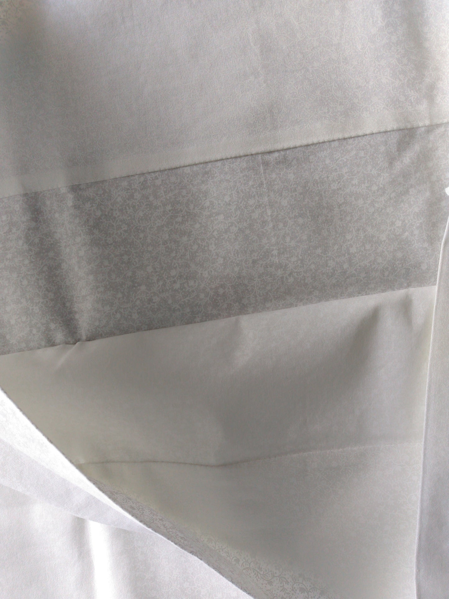 100% Cotton Pillowcase White Small Print Floral