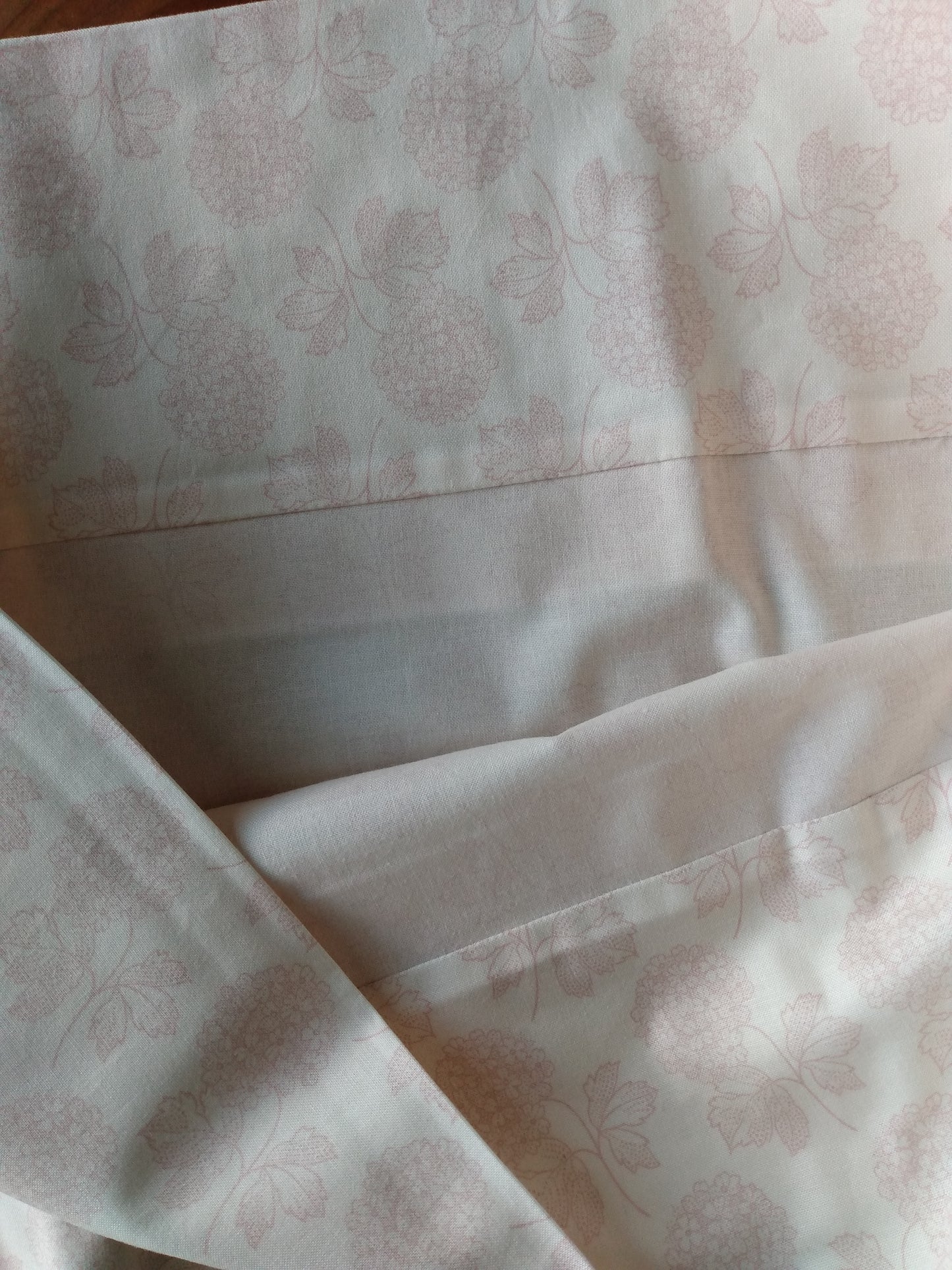 100% Cotton Pillowcase Blush Pink Floral