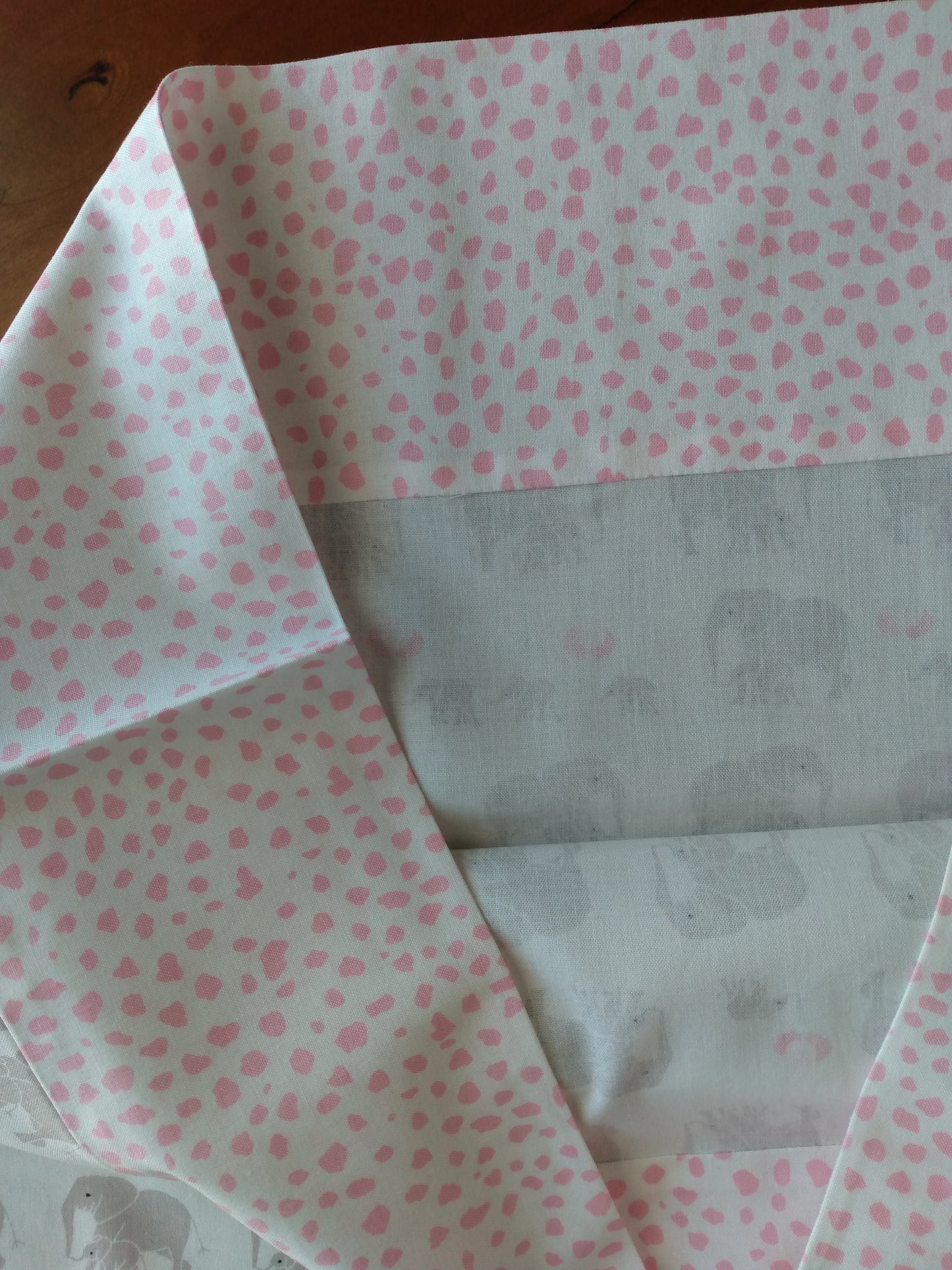 100% Cotton Pillowcase Pink Elephants Pillowcase