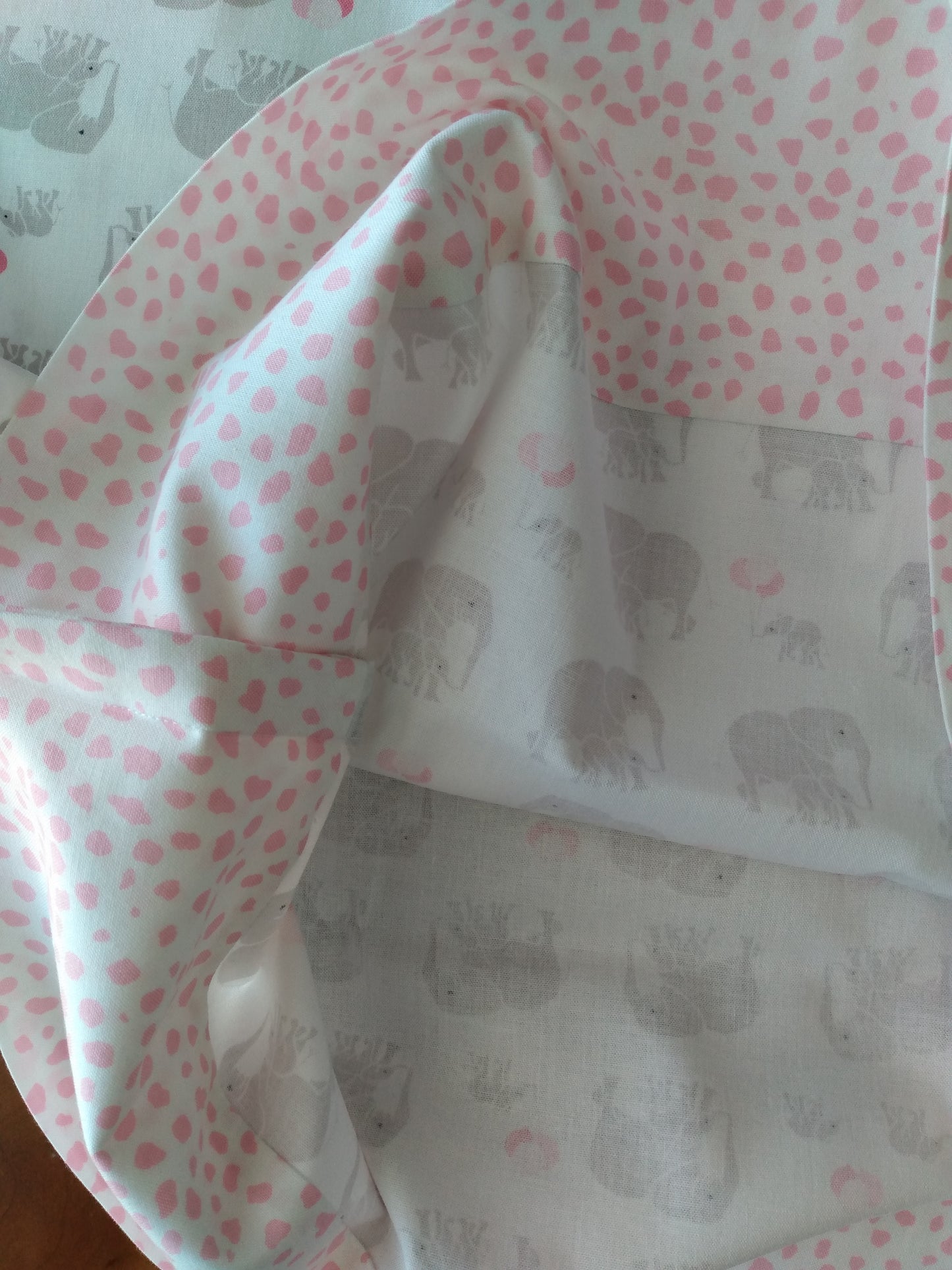 100% Cotton Pillowcase Pink Elephants Pillowcase