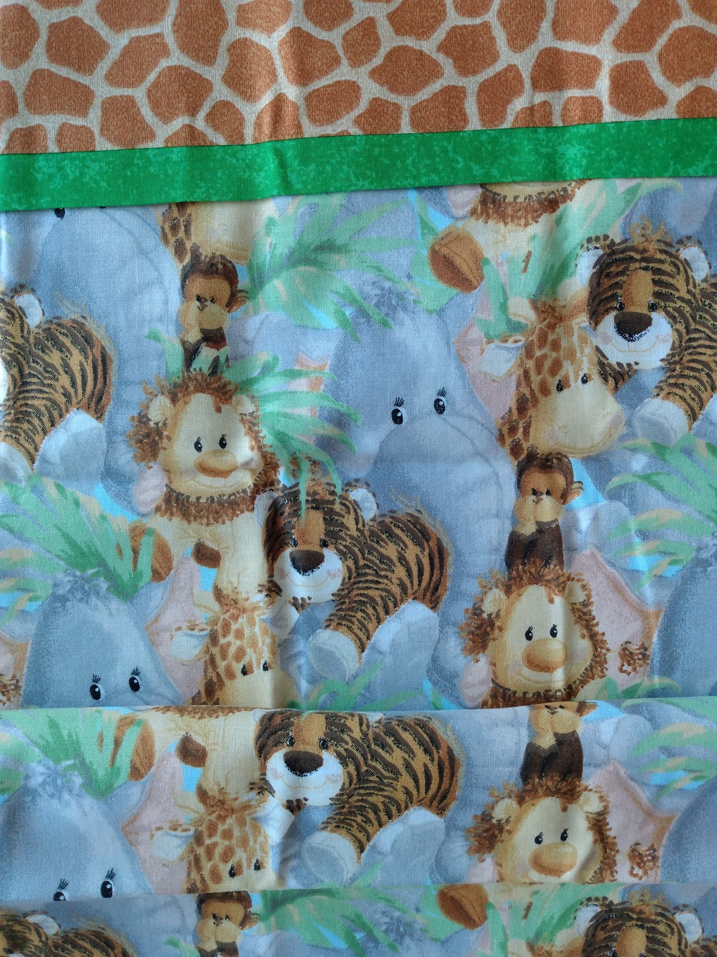 100% Cotton Pillowcase Lions Tigers Monkeys Animal Print