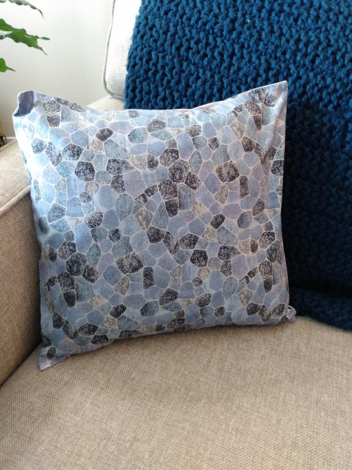 Cushion Cover Japanese Stones Cotton