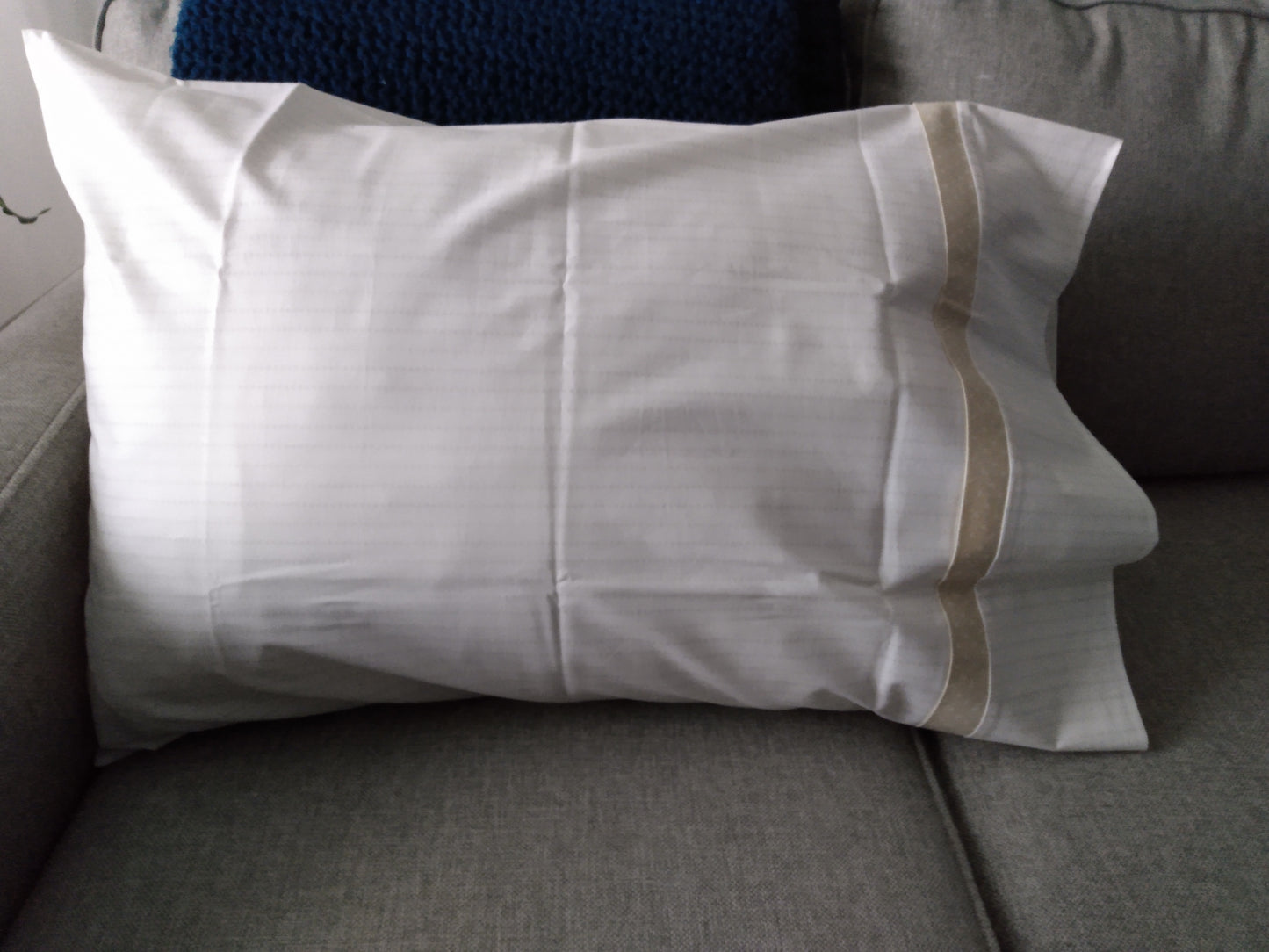 100% Cotton Pillowcase Cream Beige