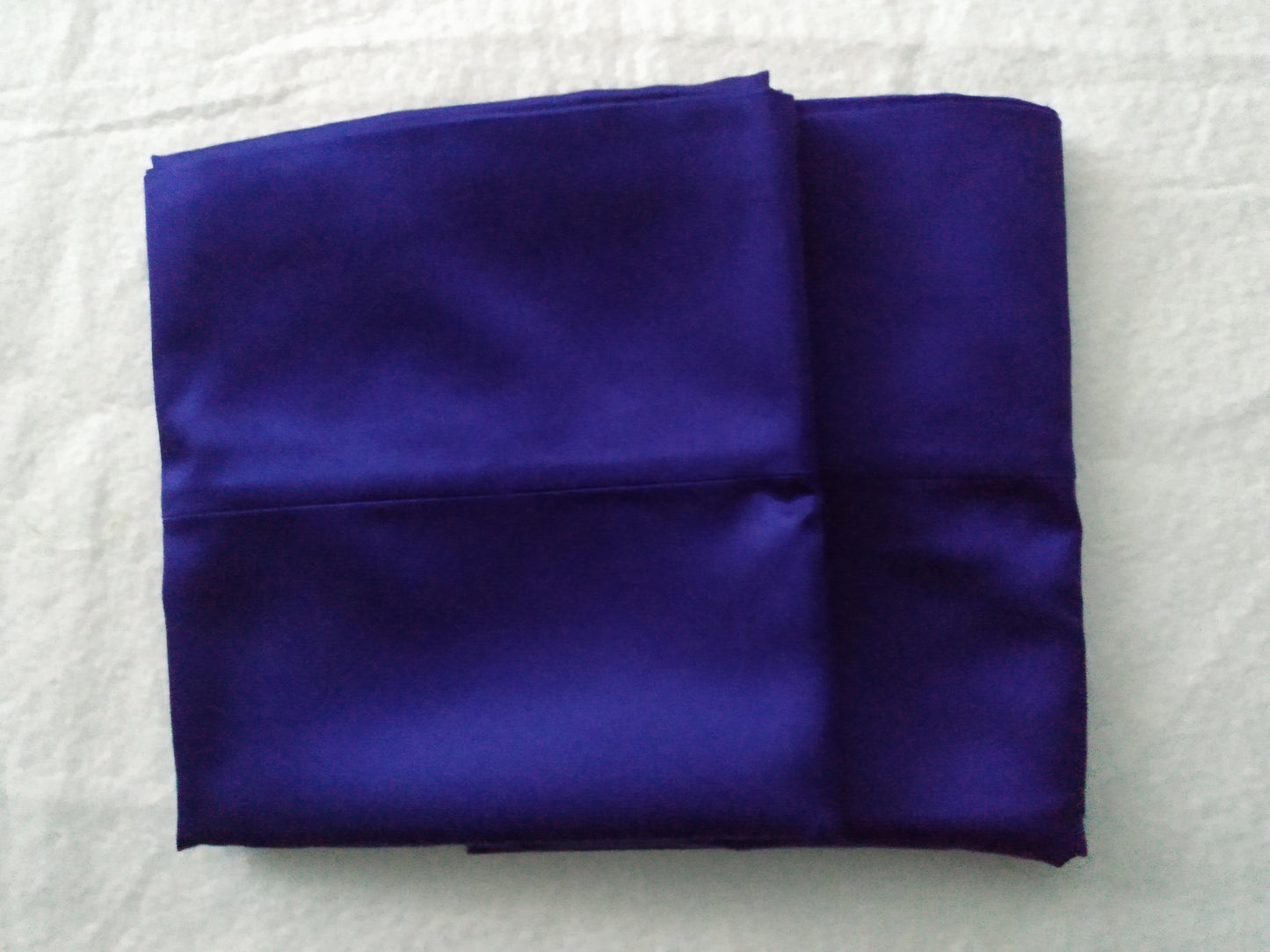 50% Cotton/ 50% Silk Royal Blue Pillowcase