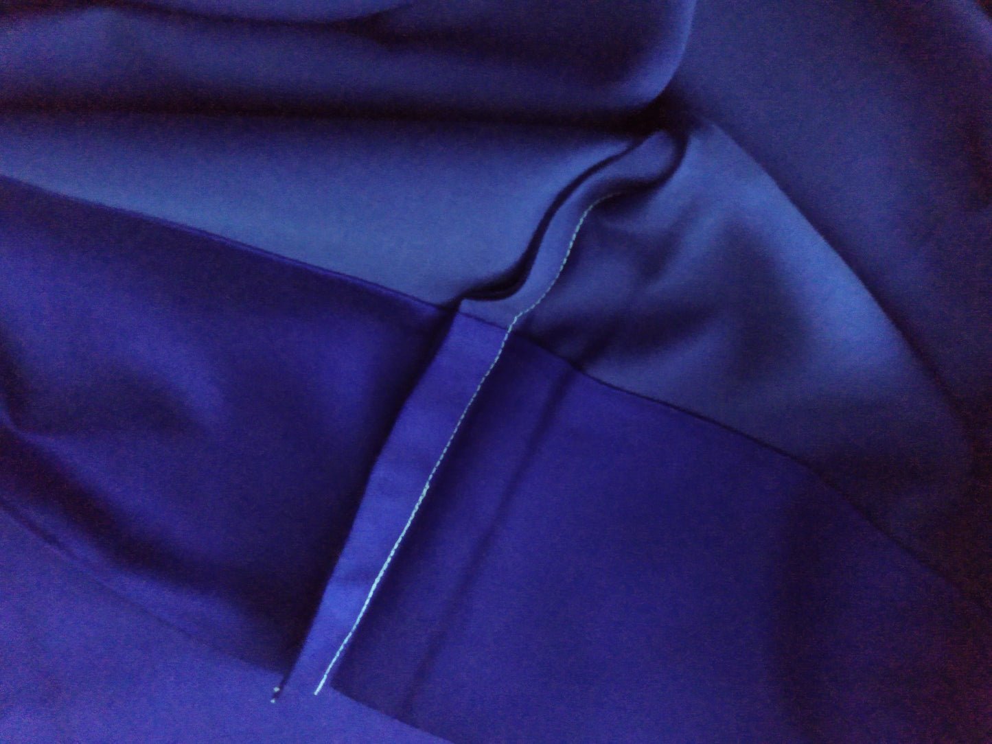50% Cotton/ 50% Silk Royal Blue Pillowcase