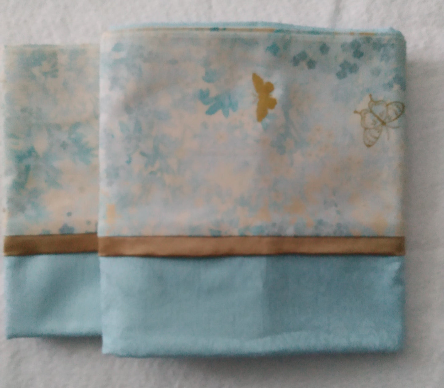 100% Cotton Pillowcase Blue Bronze