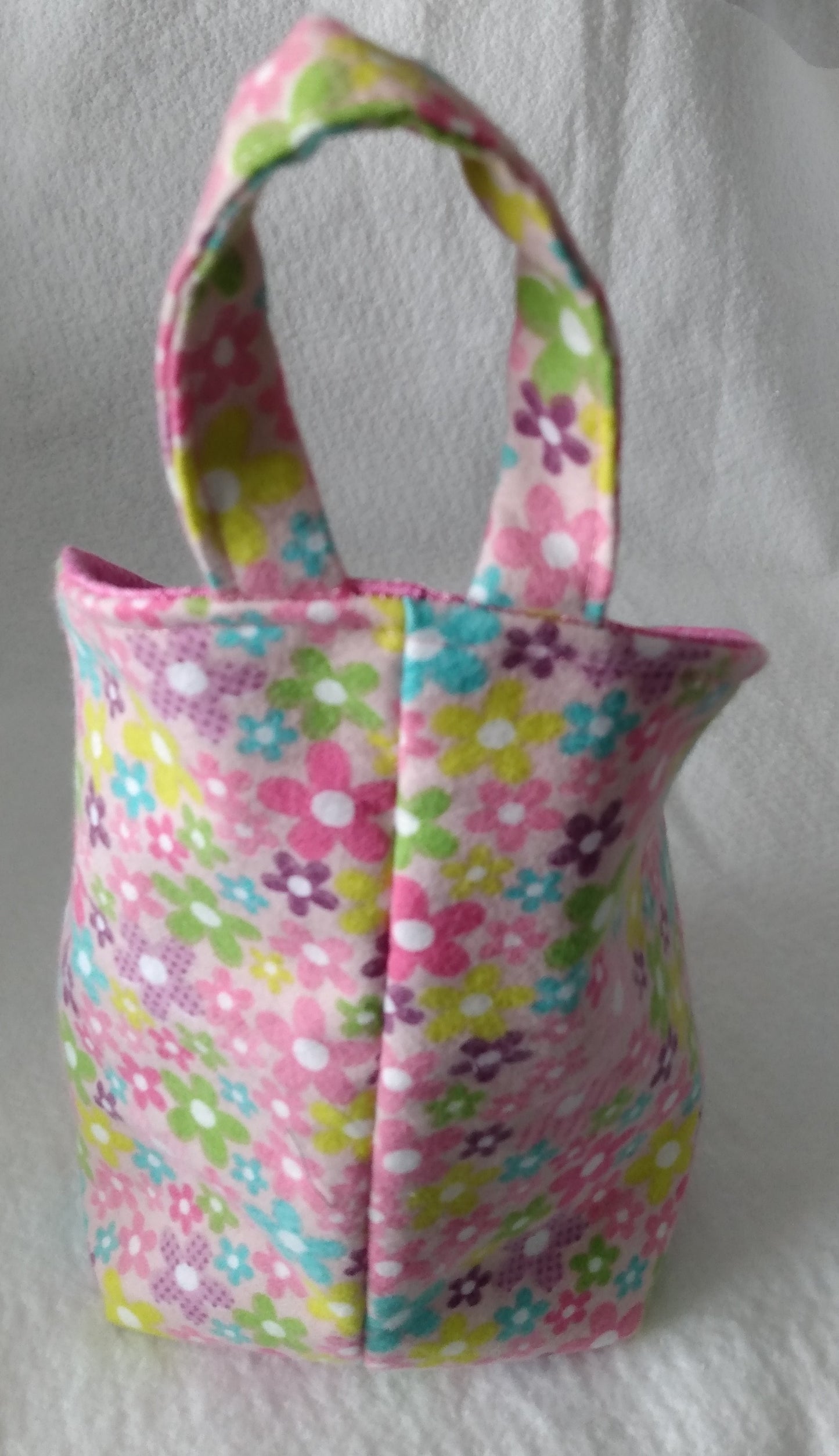 Hanging Basket Cotton Storage Pod Basket Pink Medium