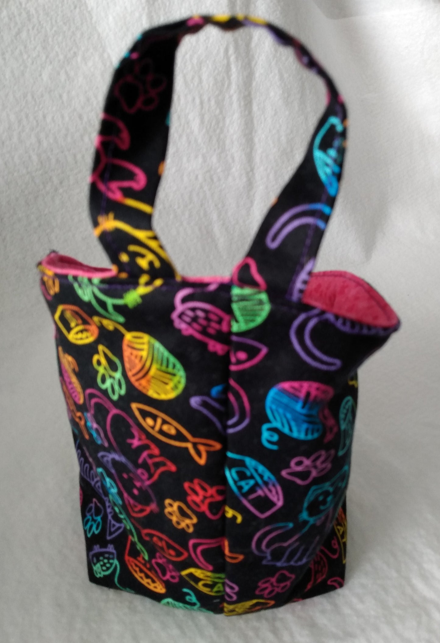 Hanging Basket Cotton Storage Pod Basket Cat Multicolor Medium