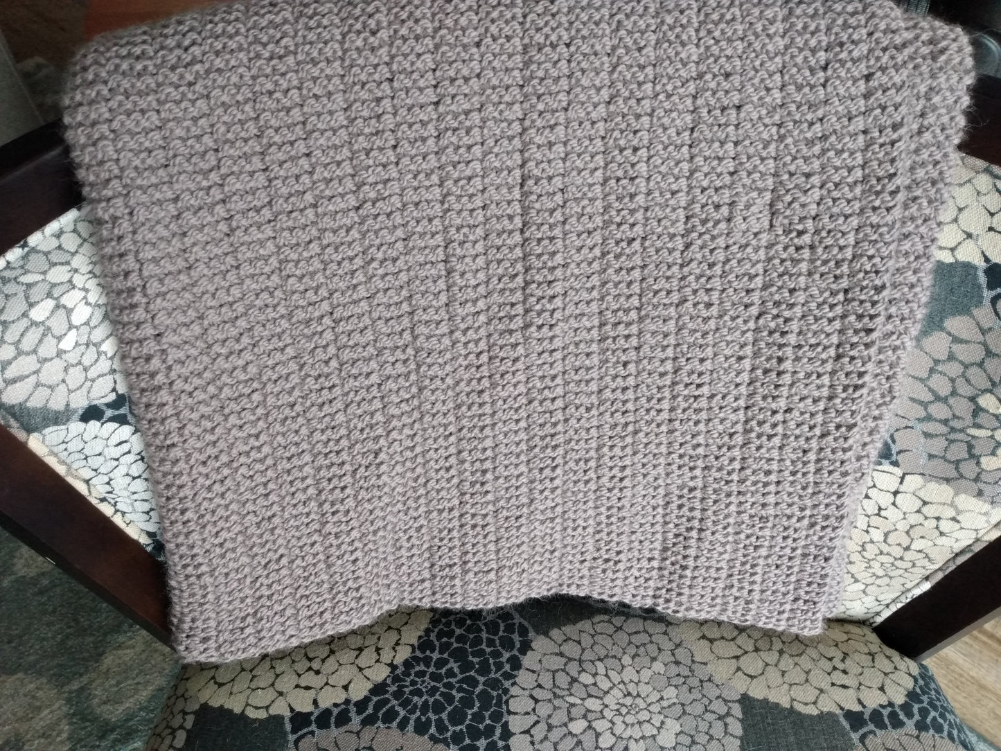 Blanket Hand Knit Alpaca Wool Throw