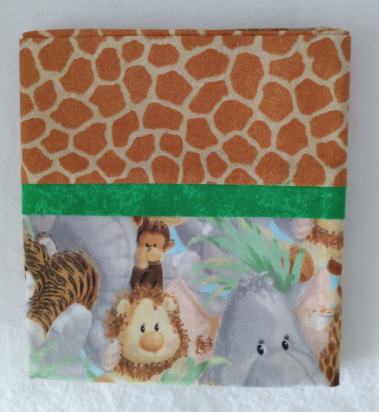100% Cotton Pillowcase Lions Tigers Monkeys Animal Print