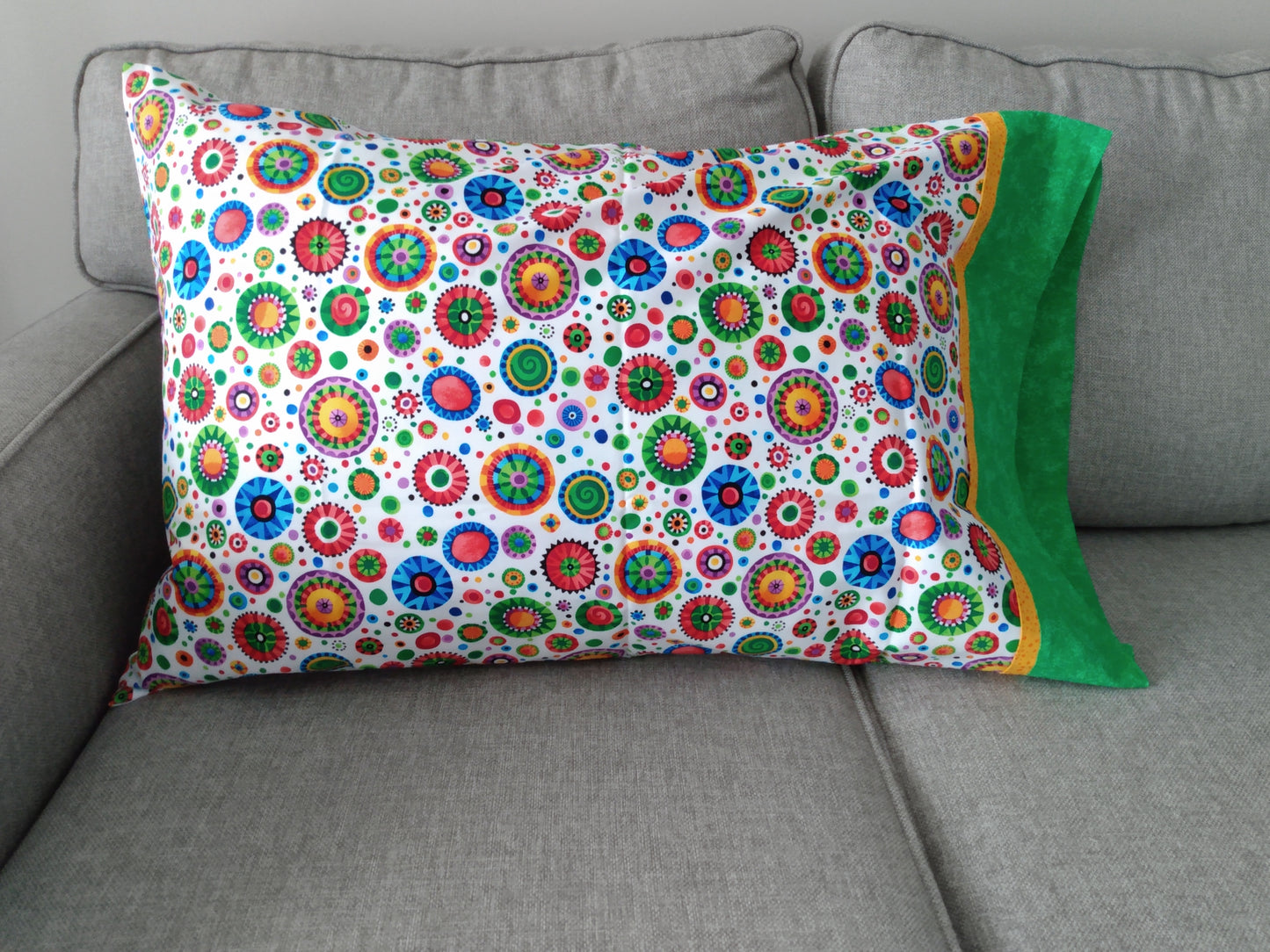100% Cotton Pillowcase Vibrant Green