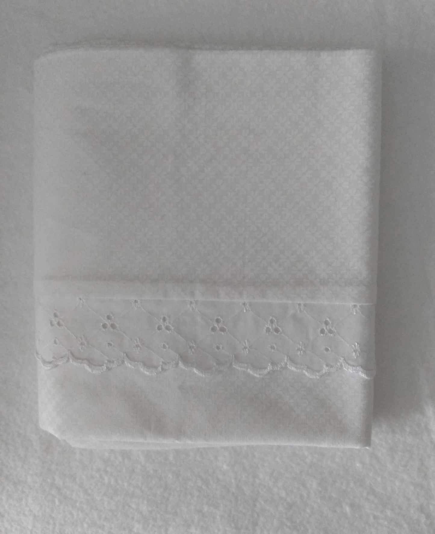 100% Cotton Pillowcase White Lace