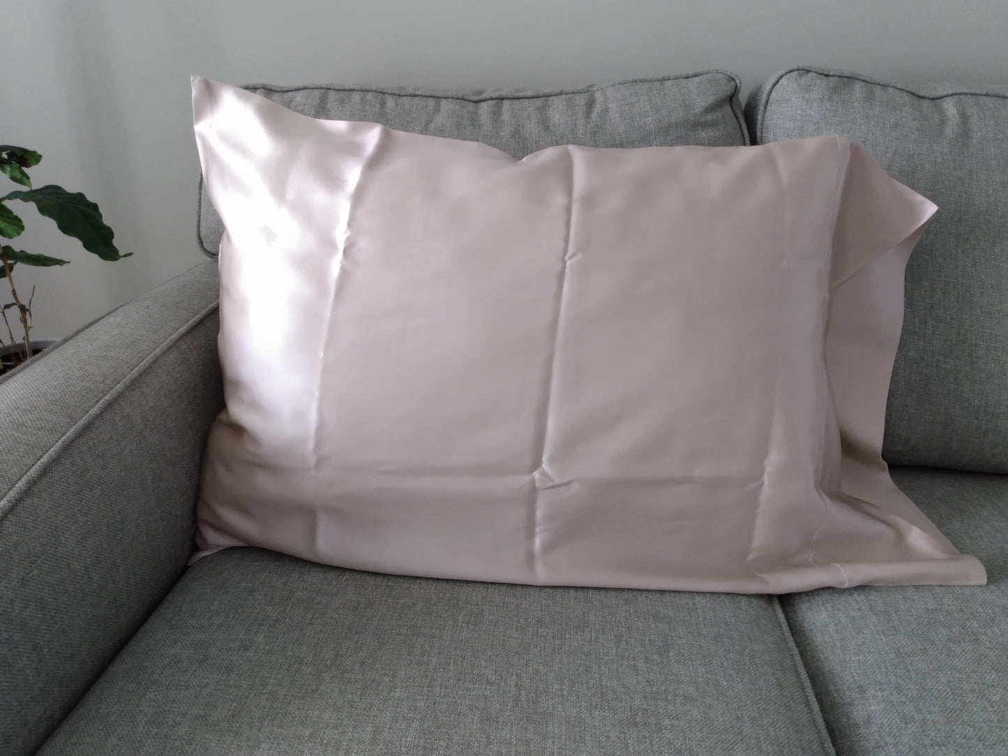 100% Mulberry Silk Charmeuse Pillowcase Blush