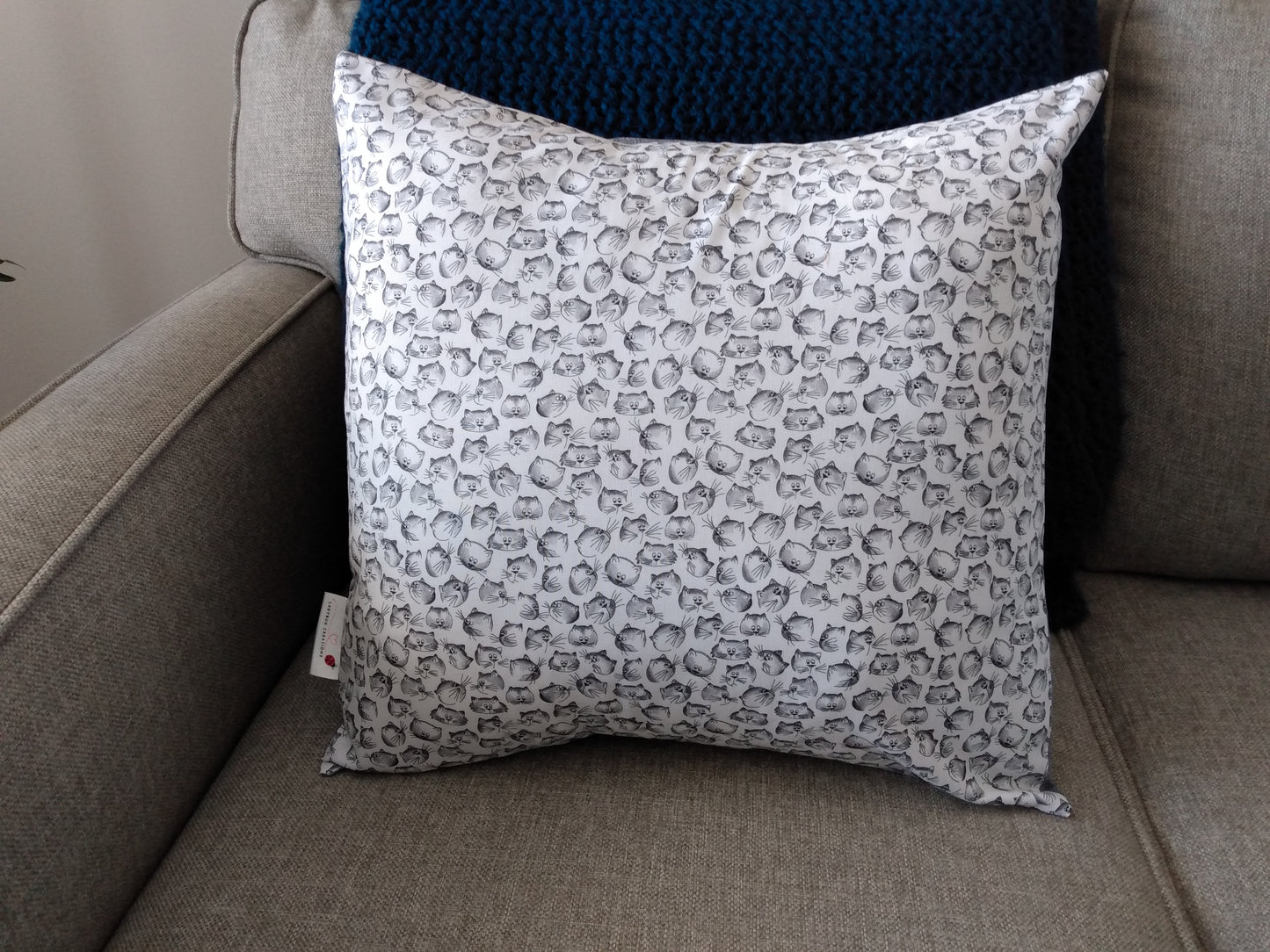 Cushion Cover Curious Cats Cotton