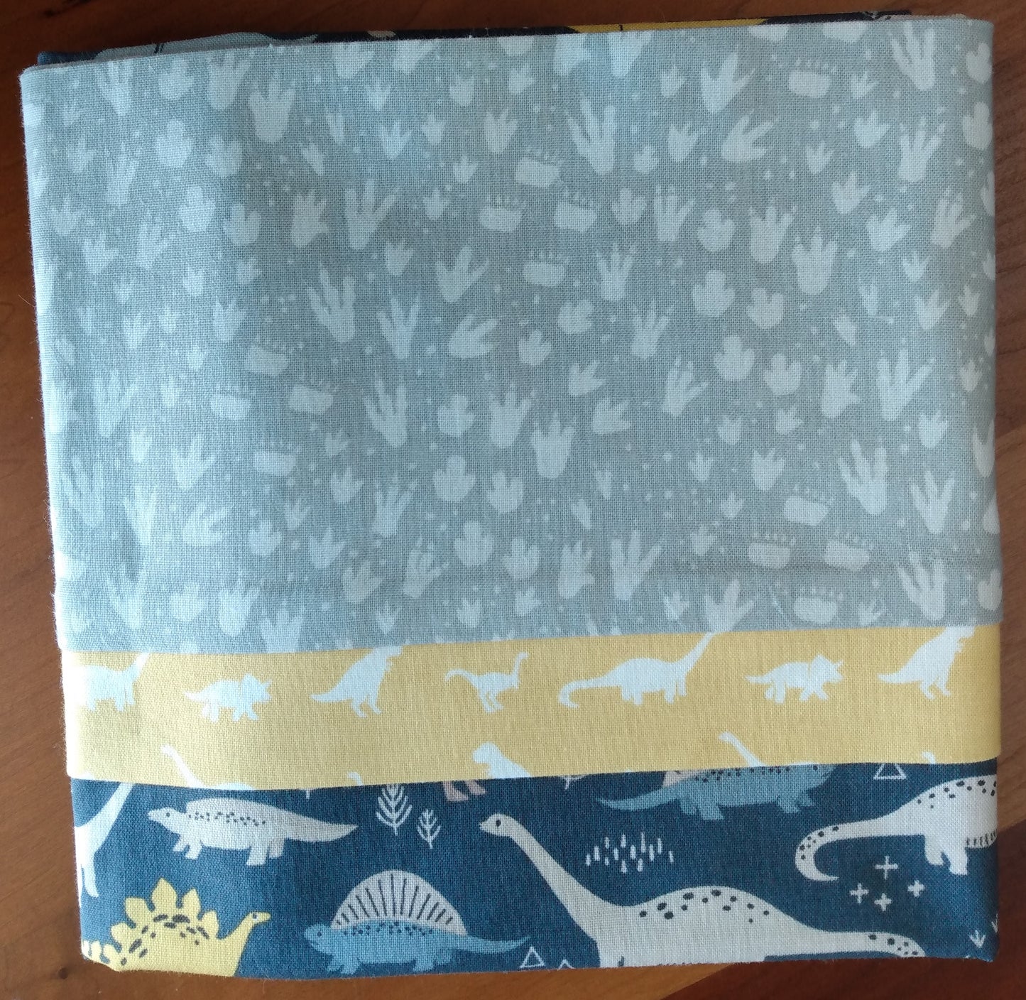 100% Cotton Pillowcase Dinosaur Grey Blue