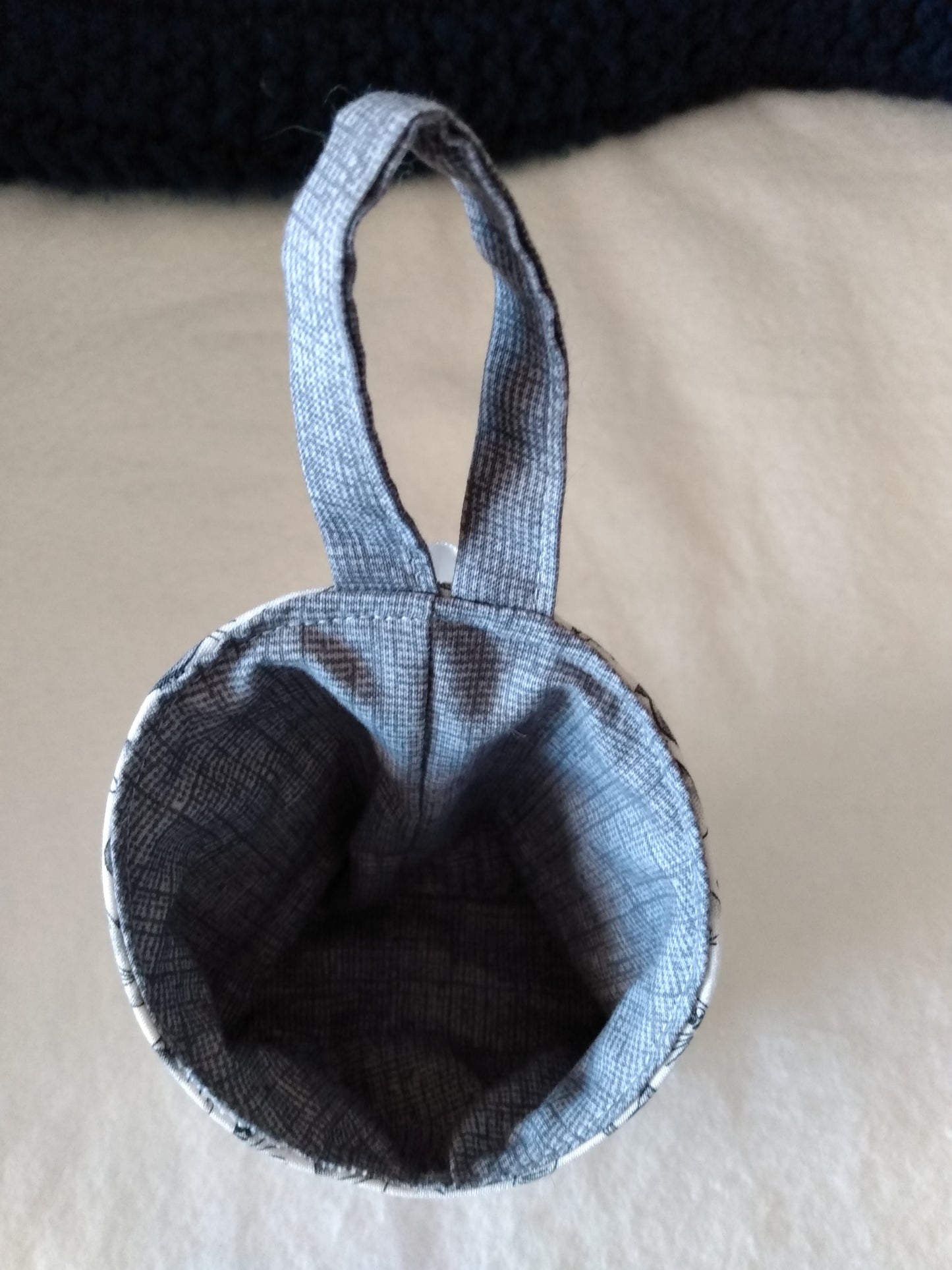 Hanging Basket Cotton Storage Pod Basket Cat Faces Mini