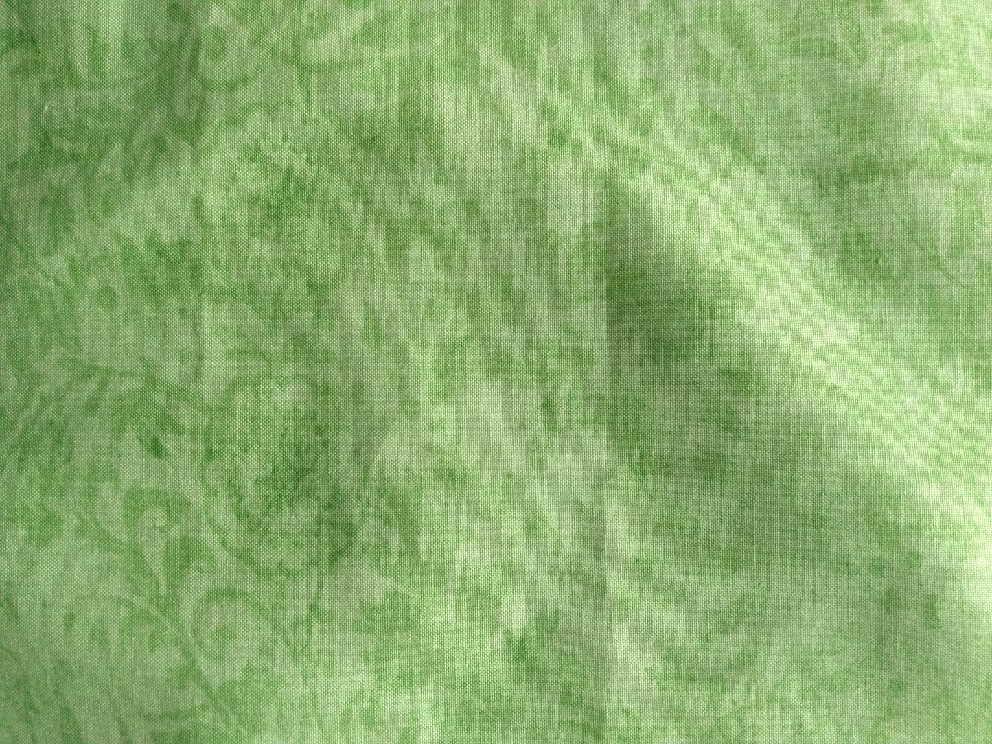 Napkins 100% Cotton Green Floral Green Background