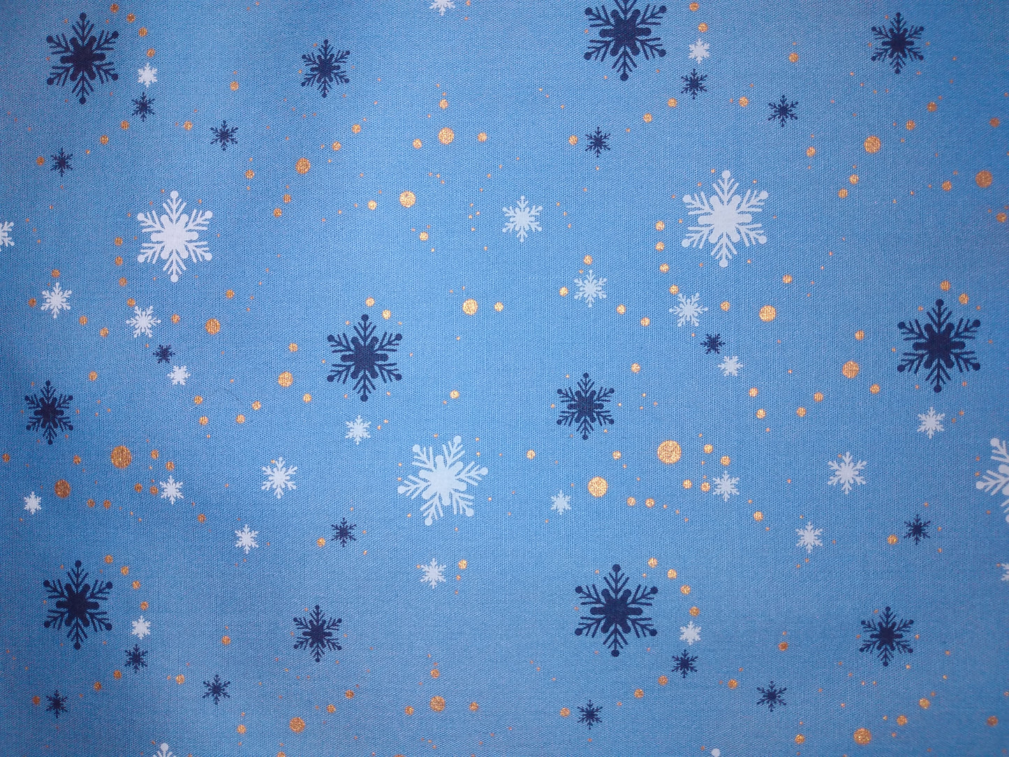 Napkins 100% Cotton Snowflakes Light Blue