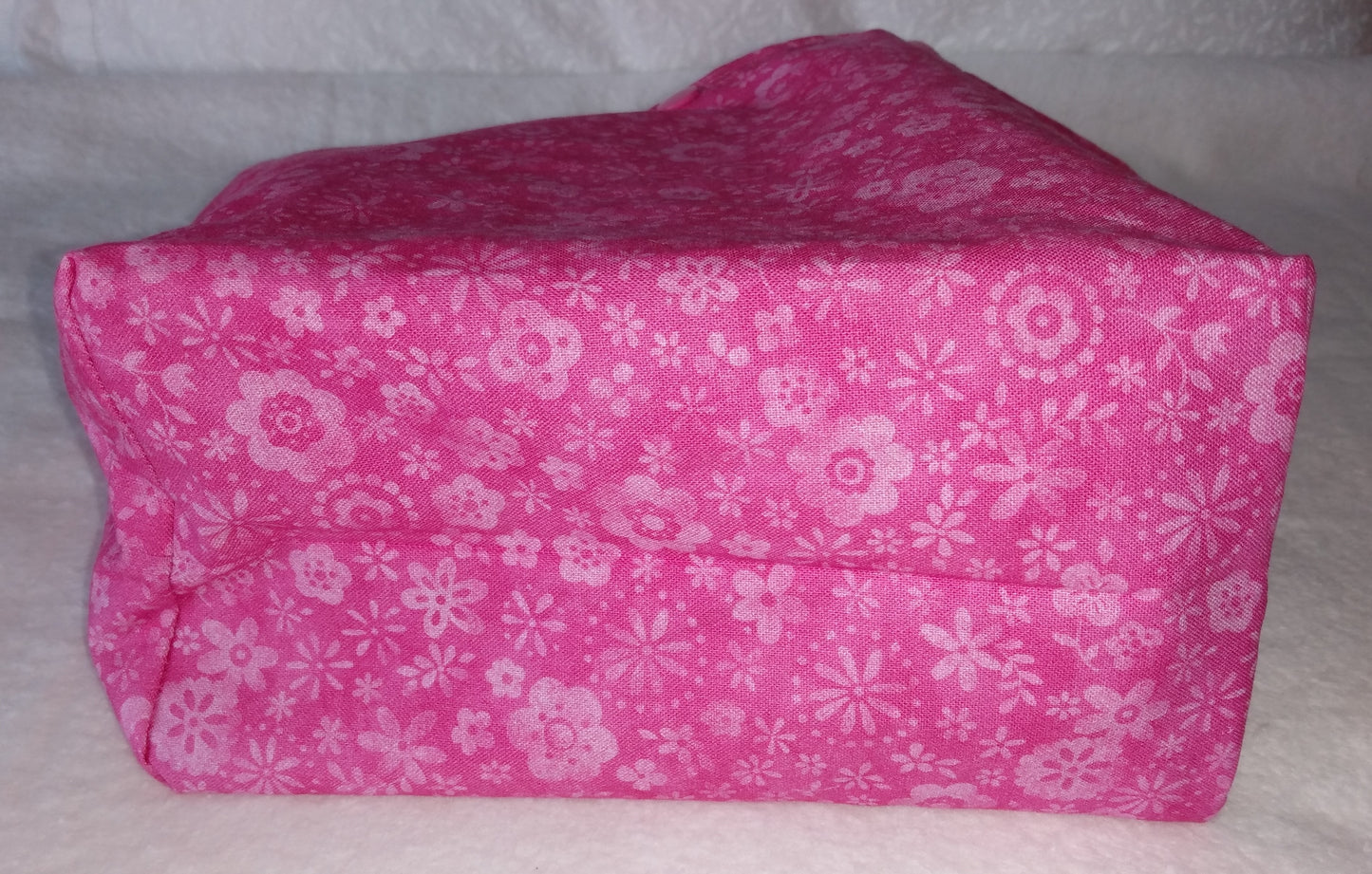 Lunch Bag Pink Floral Batik Cotton
