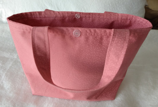 Lunch Bag Organic Pink Cotton