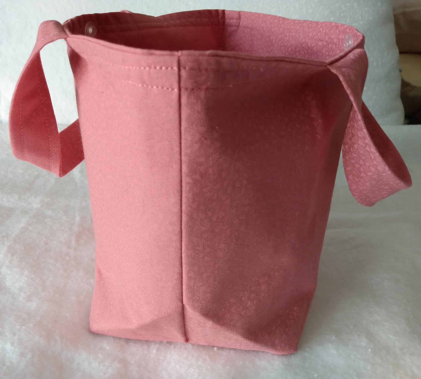 Lunch Bag Organic Pink Cotton