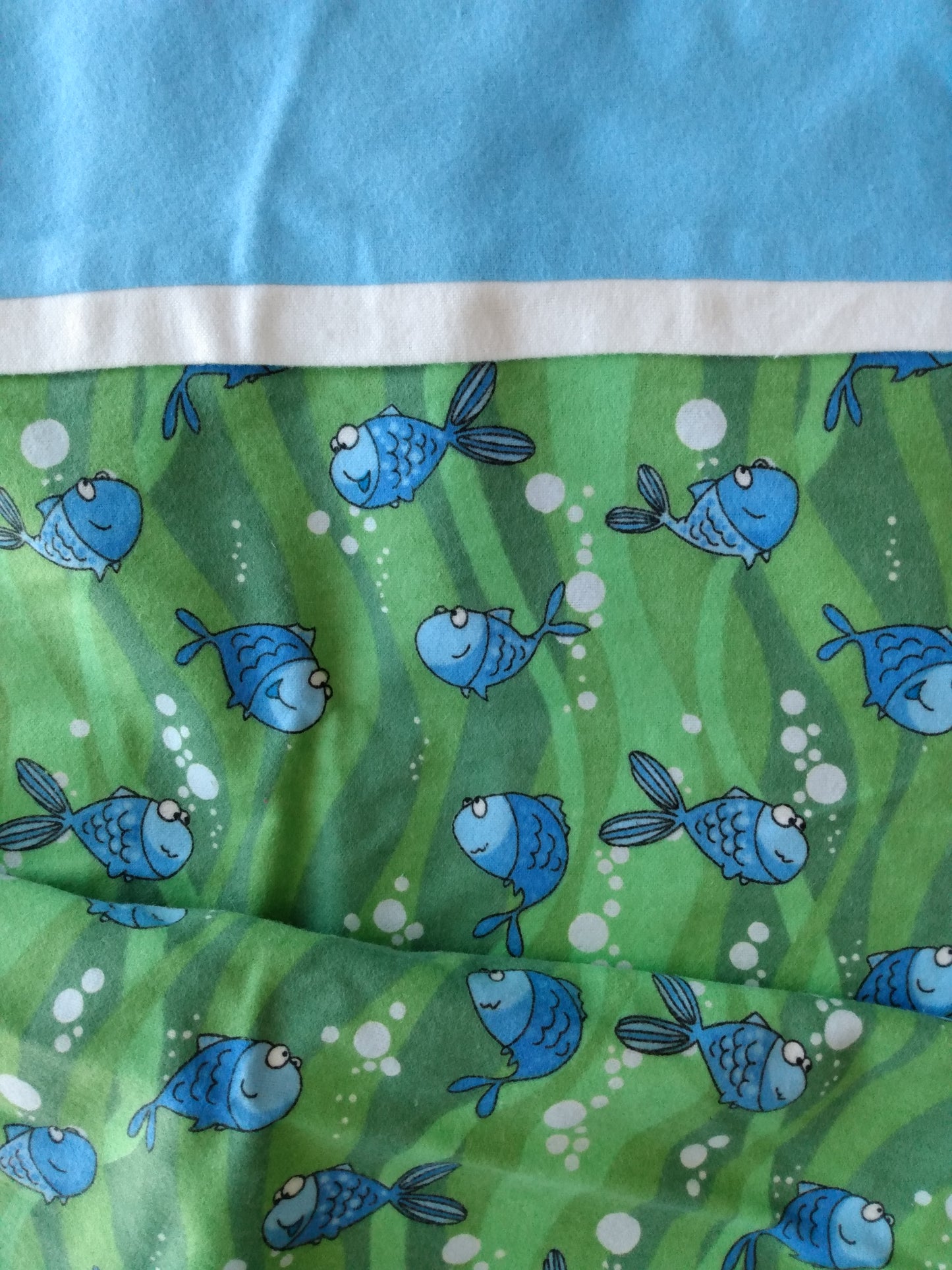 100% Cotton Pillowcase Fish Flannel