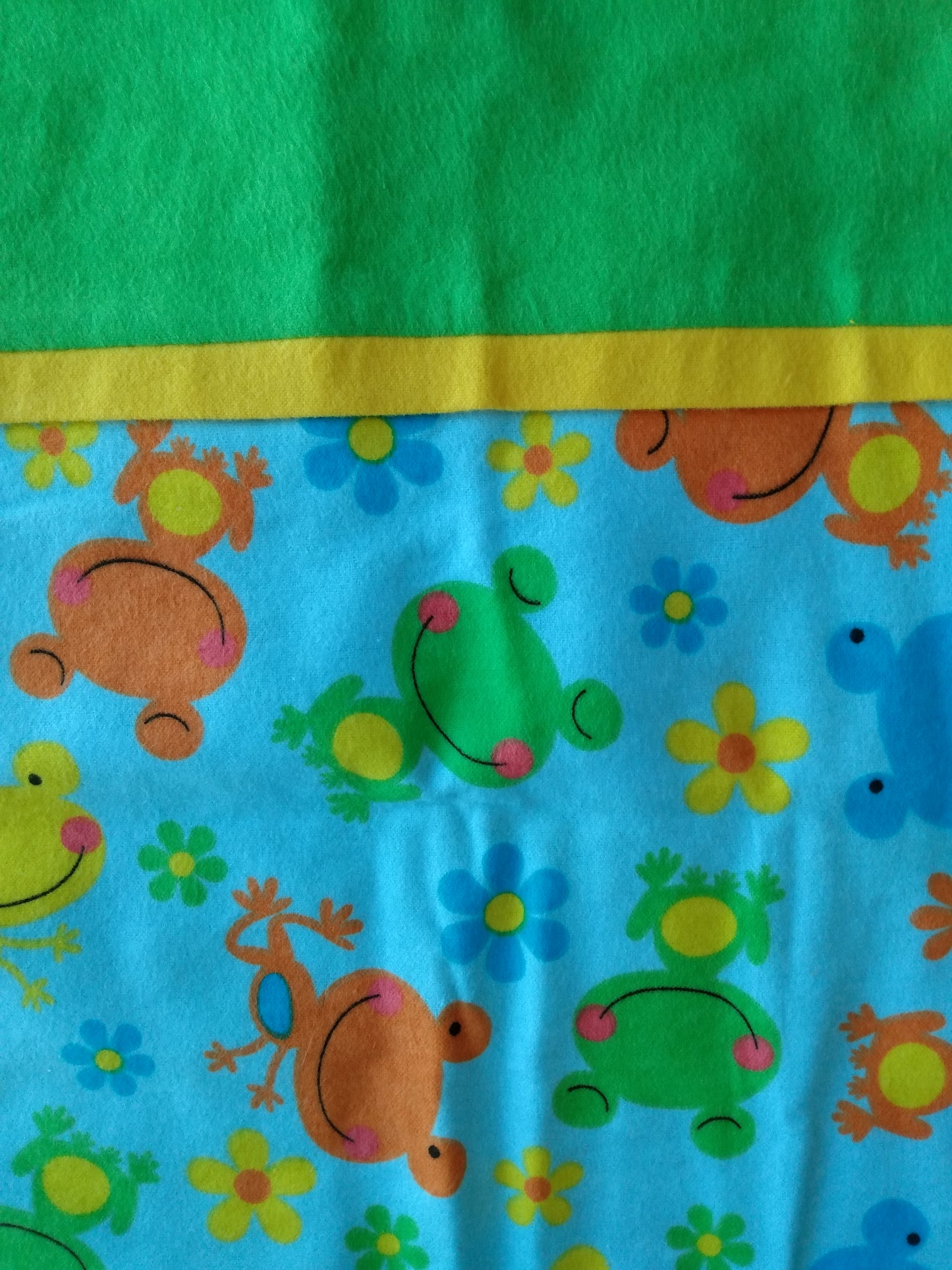 100% Cotton Pillowcase Frog Flannel