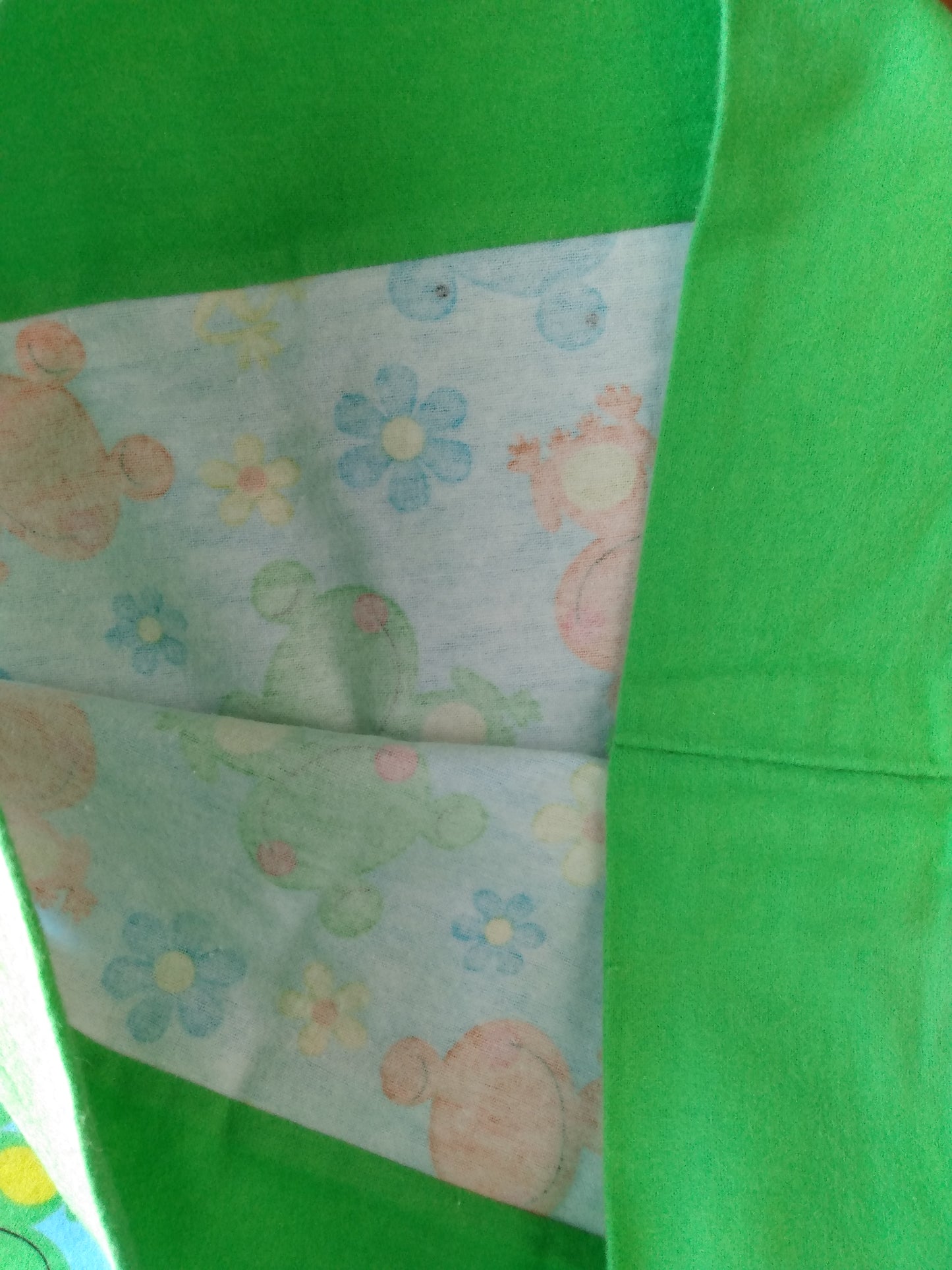 100% Cotton Pillowcase Frog Flannel