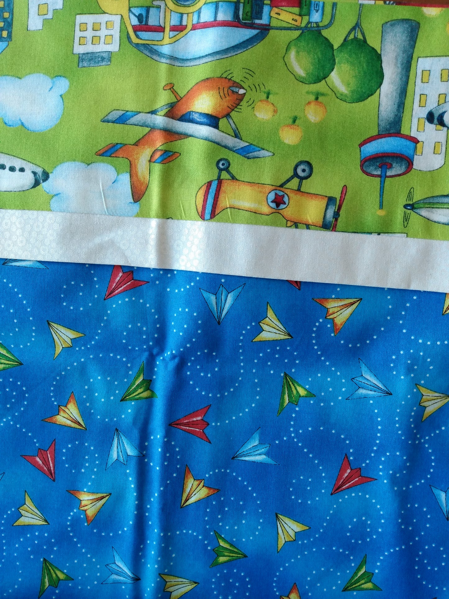 100% Cotton Pillowcase Folded Airplanes